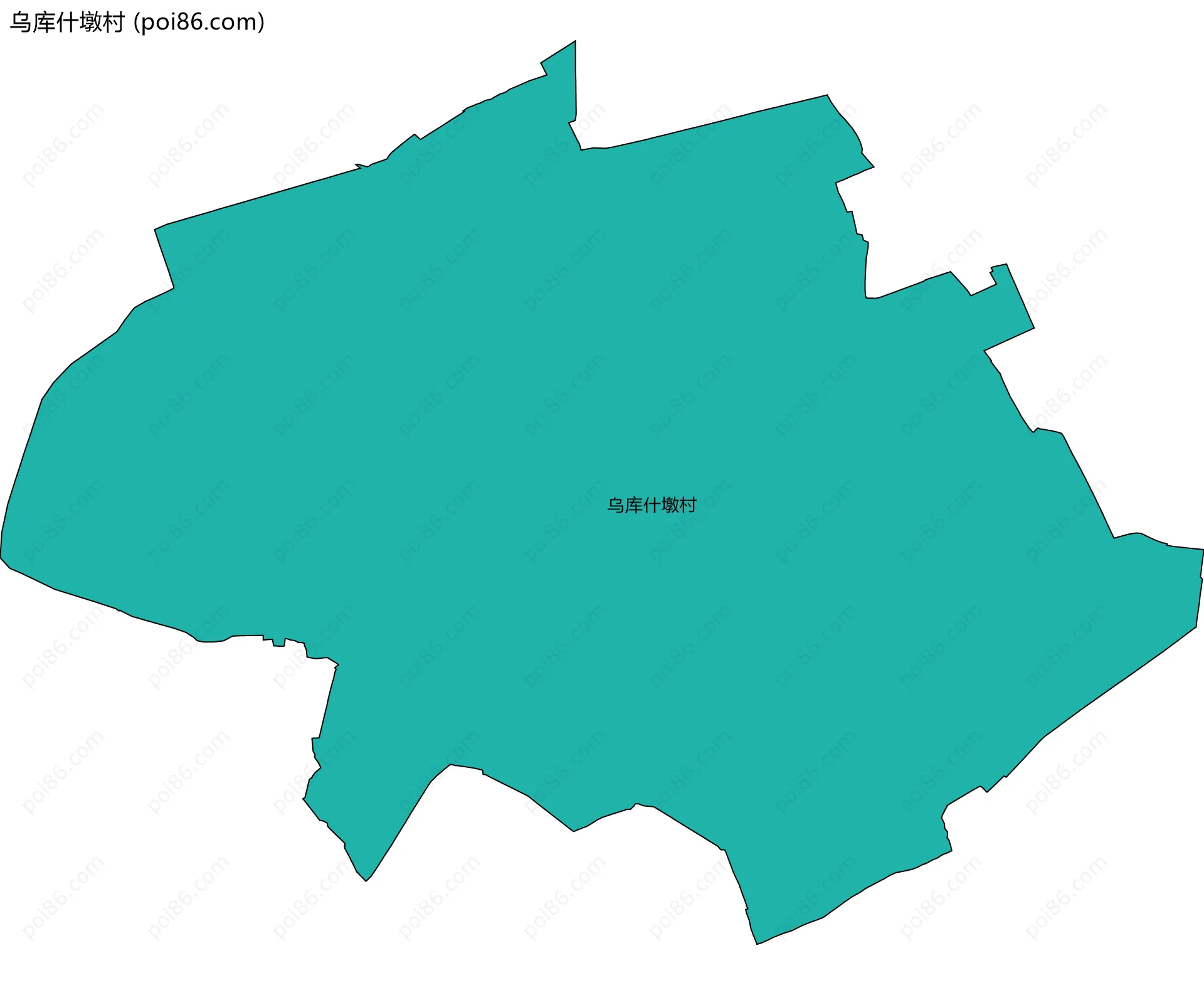 乌库什墩村边界地图