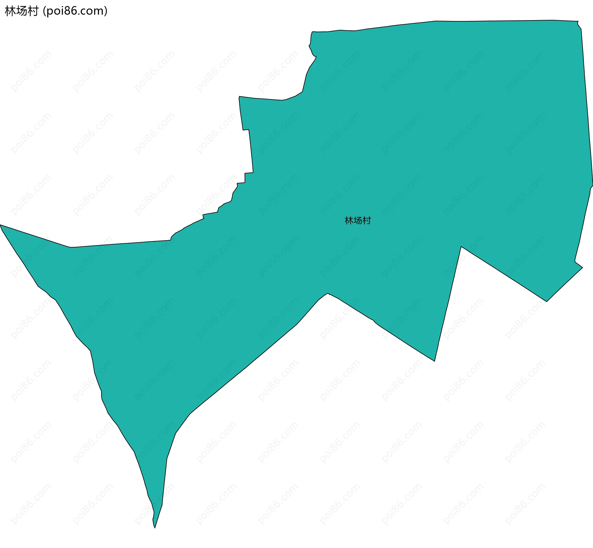 林场村边界地图