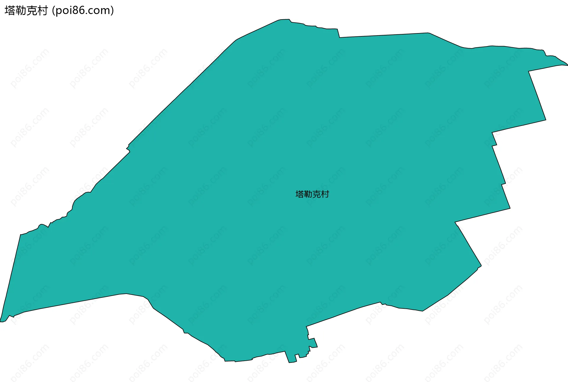塔勒克村边界地图
