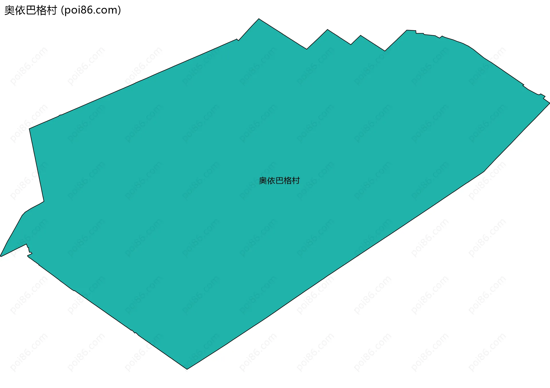 奥依巴格村边界地图