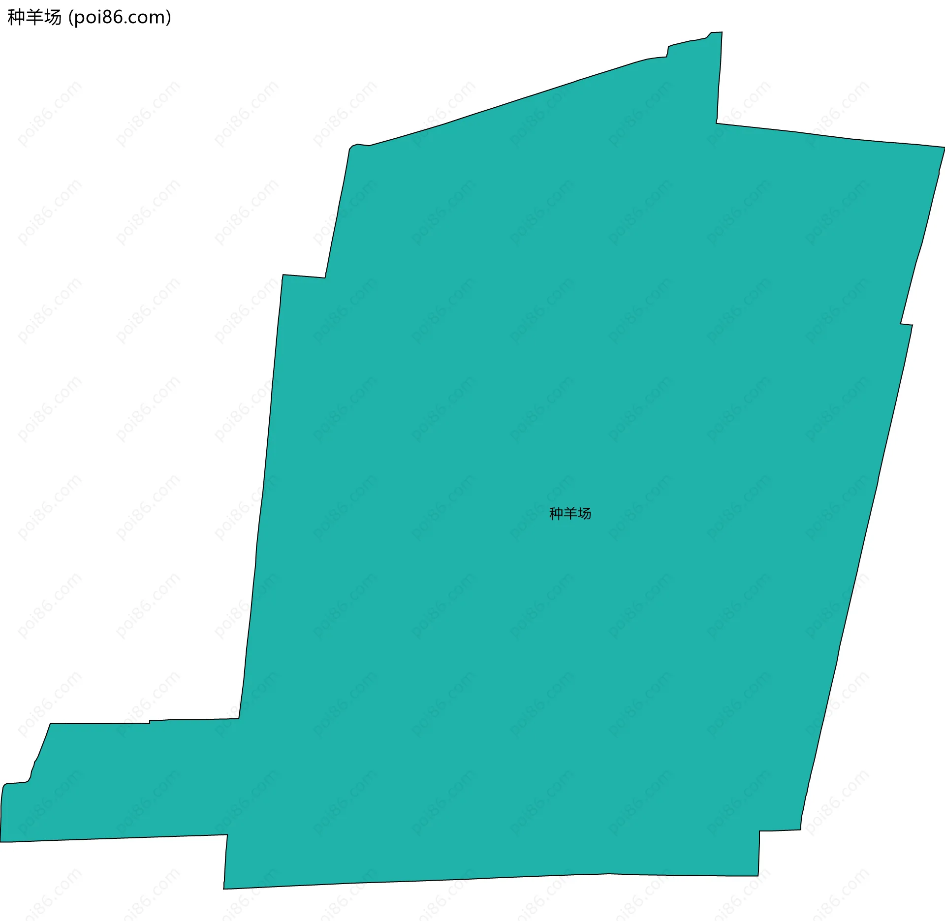 种羊场边界地图