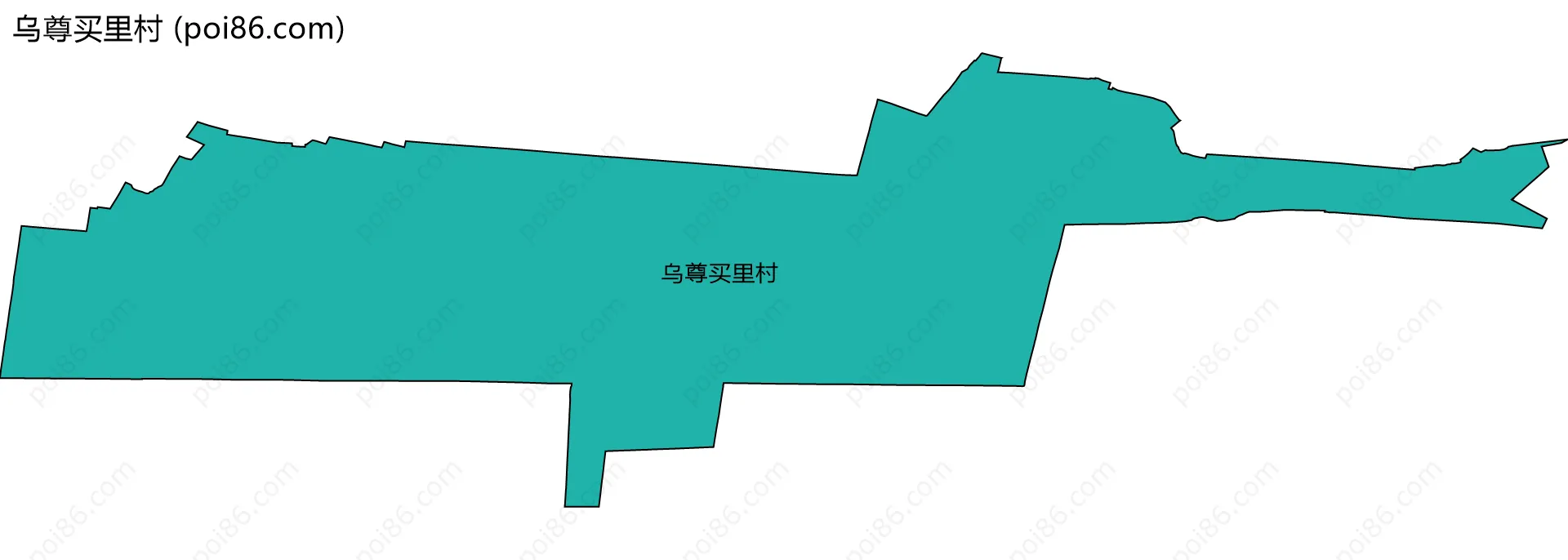 乌尊买里村边界地图