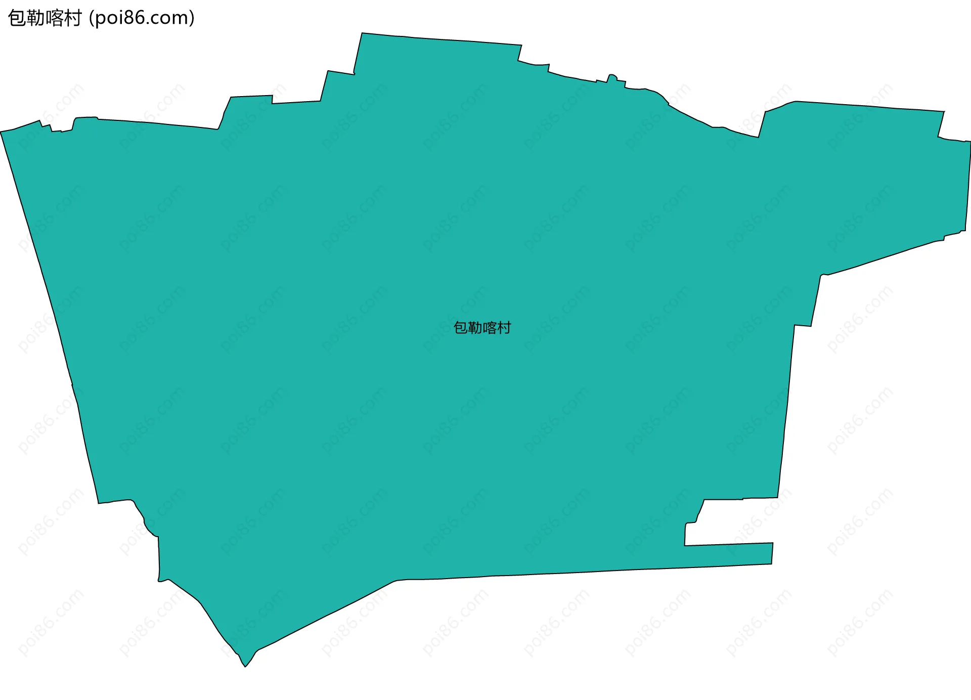 包勒喀村边界地图