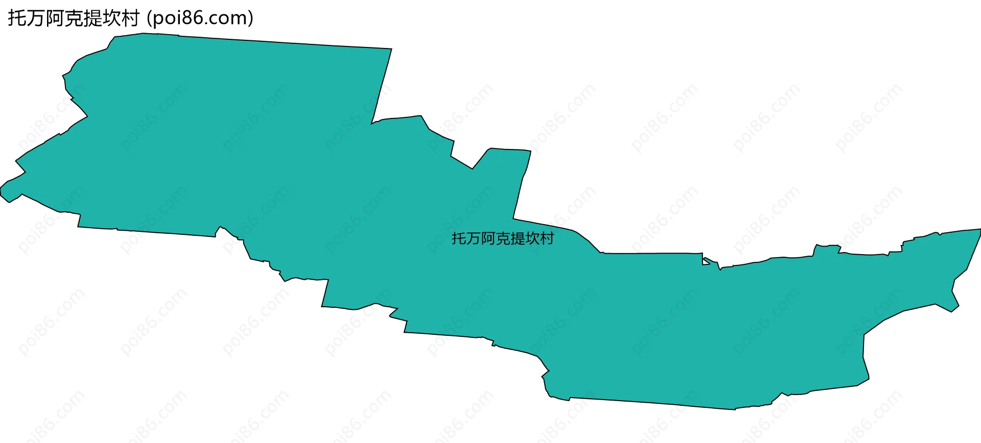 托万阿克提坎村边界地图