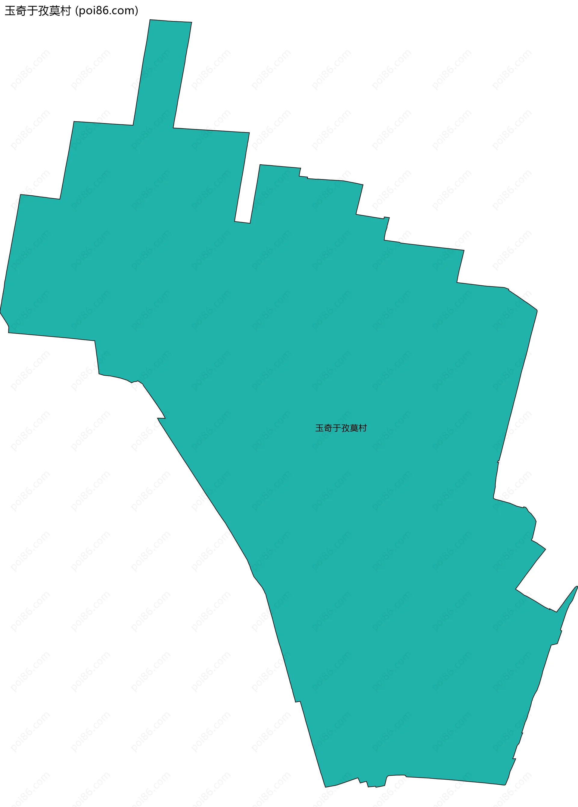 玉奇于孜莫村边界地图