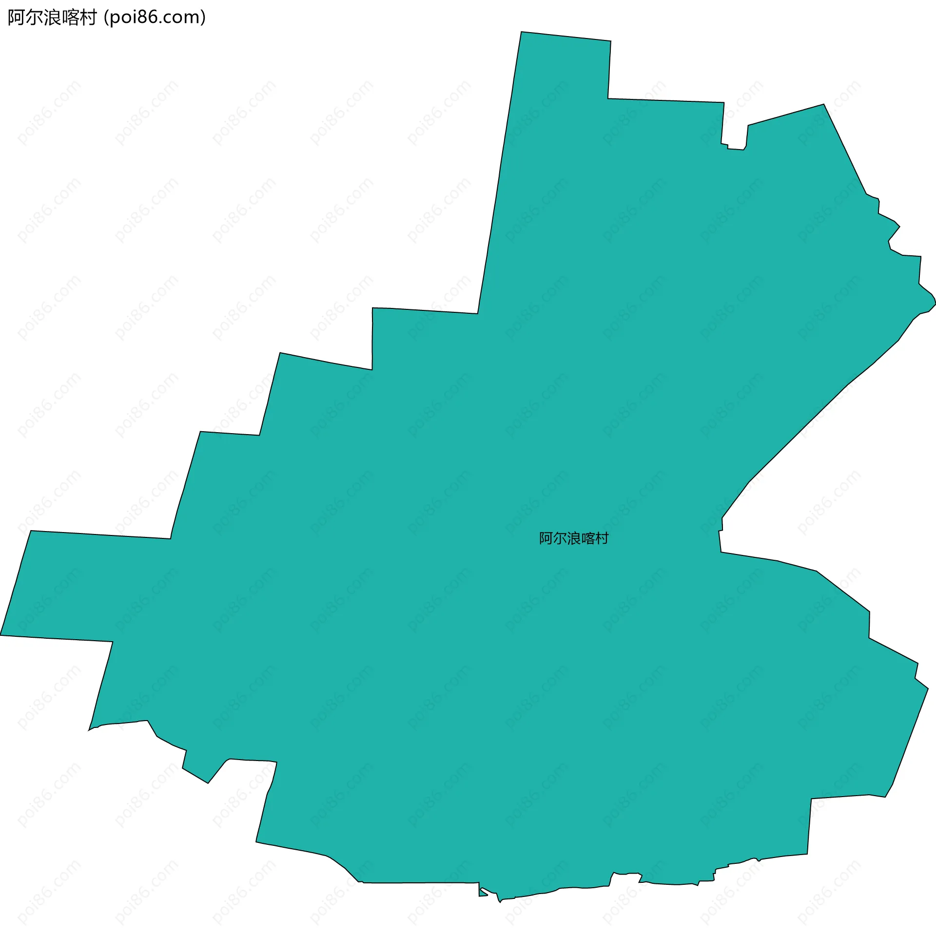 阿尔浪喀村边界地图