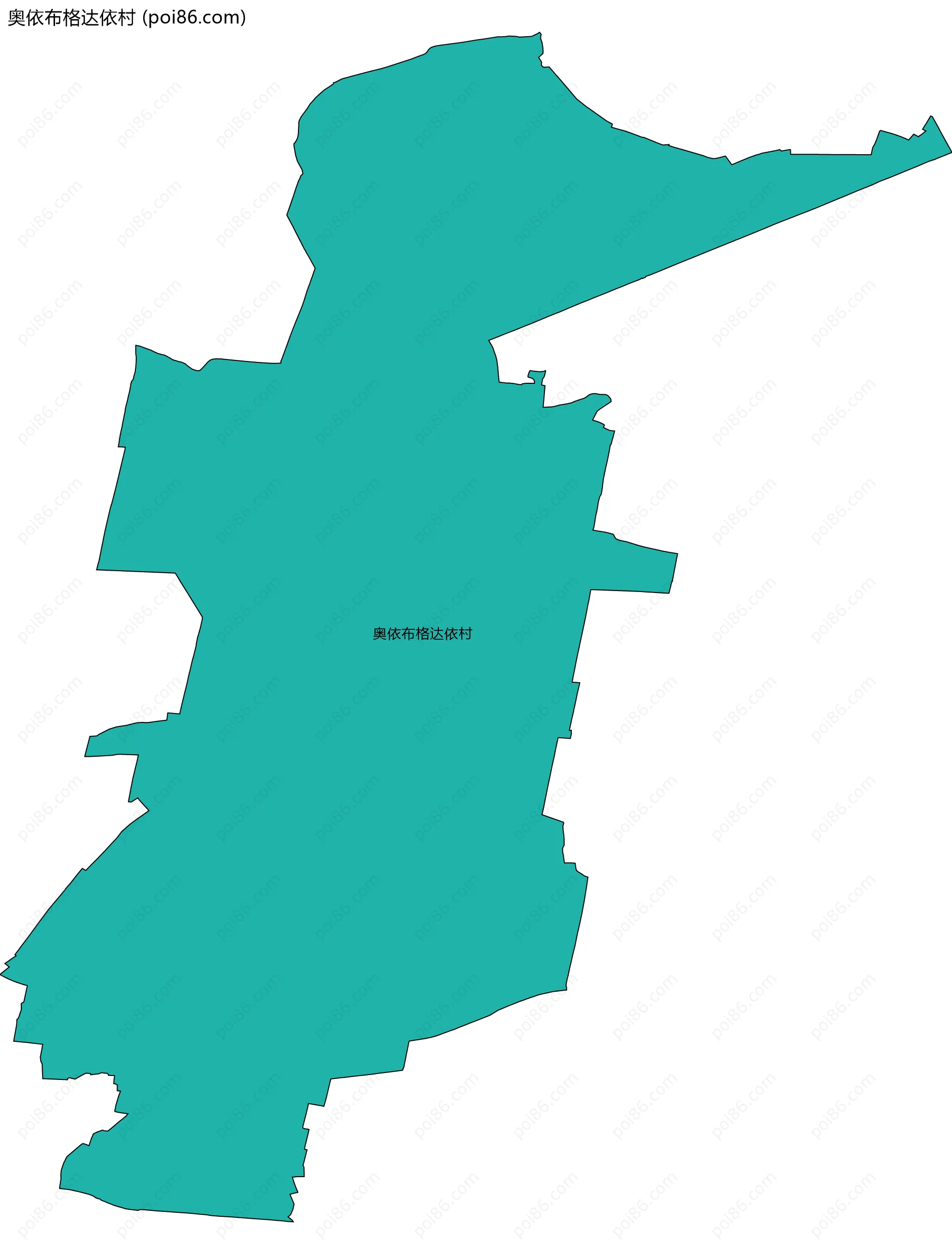 奥依布格达依村边界地图