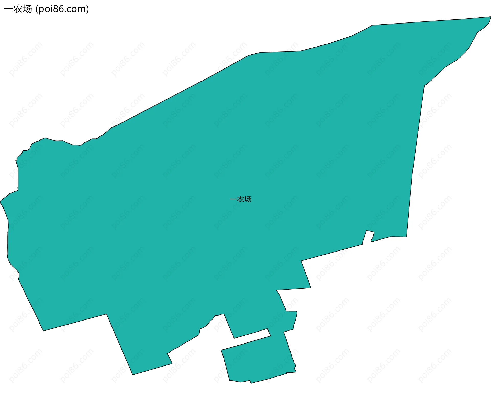 一农场边界地图