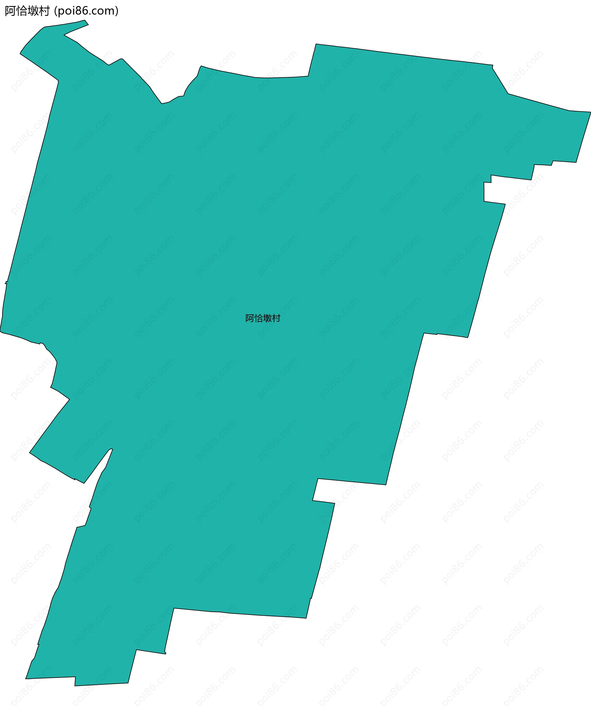 阿恰墩村边界地图