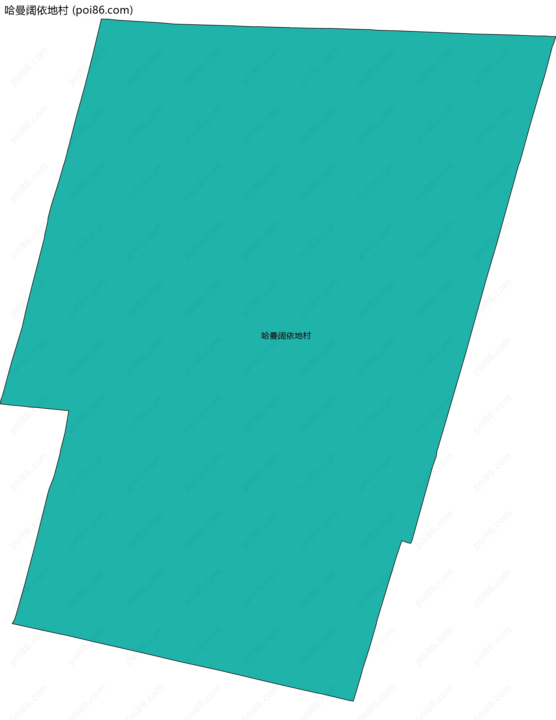 哈曼阔依地村边界地图