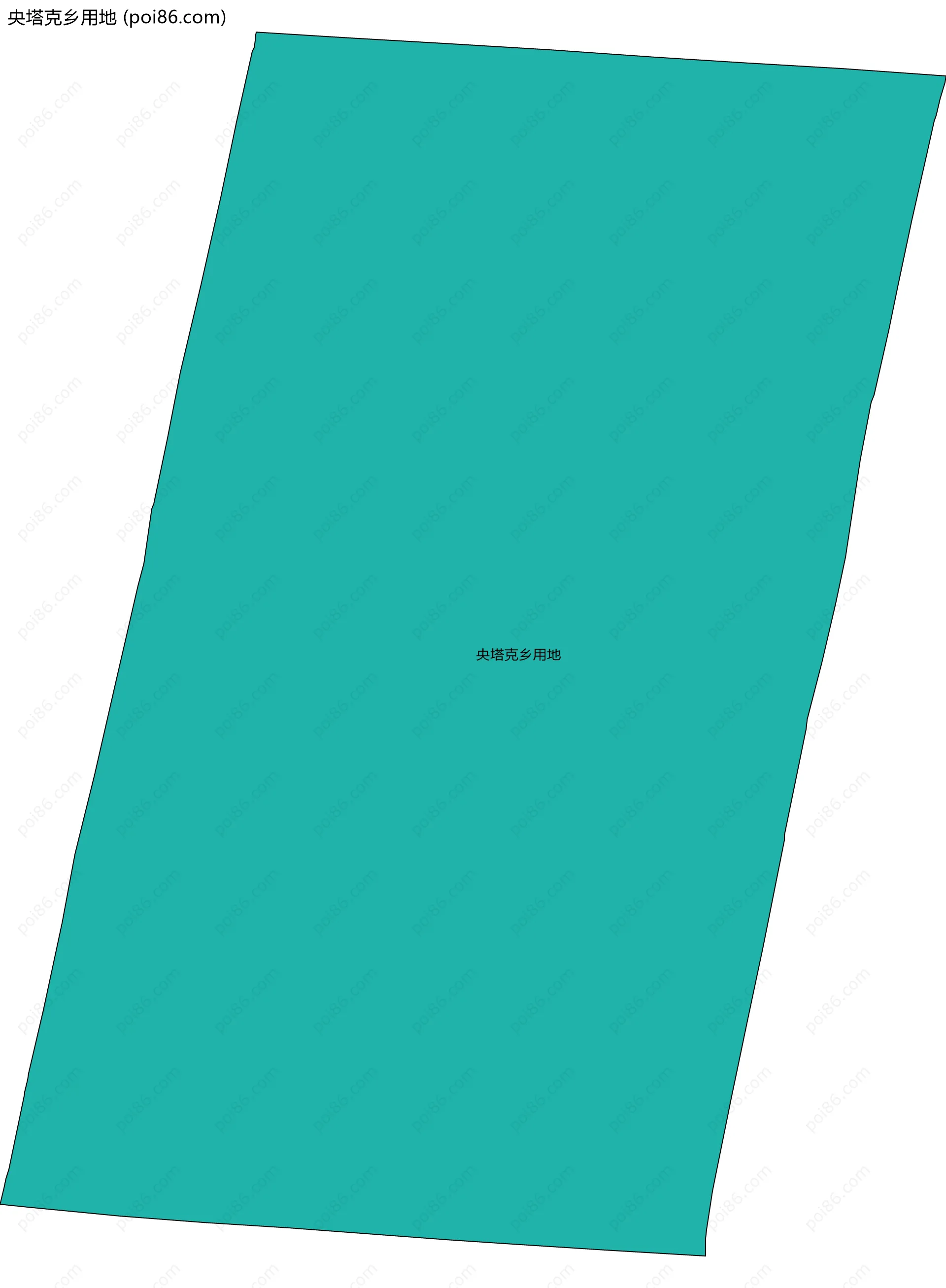 央塔克乡用地边界地图