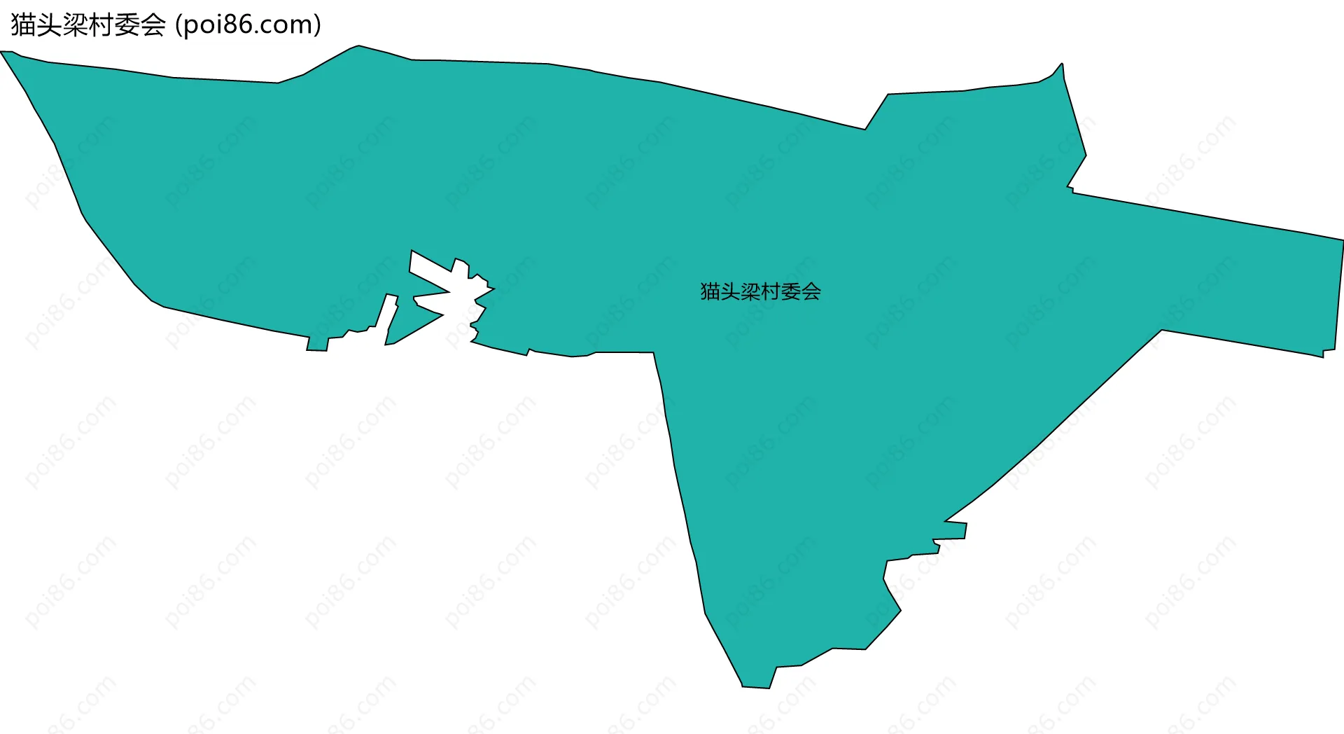 猫头梁村委会边界地图