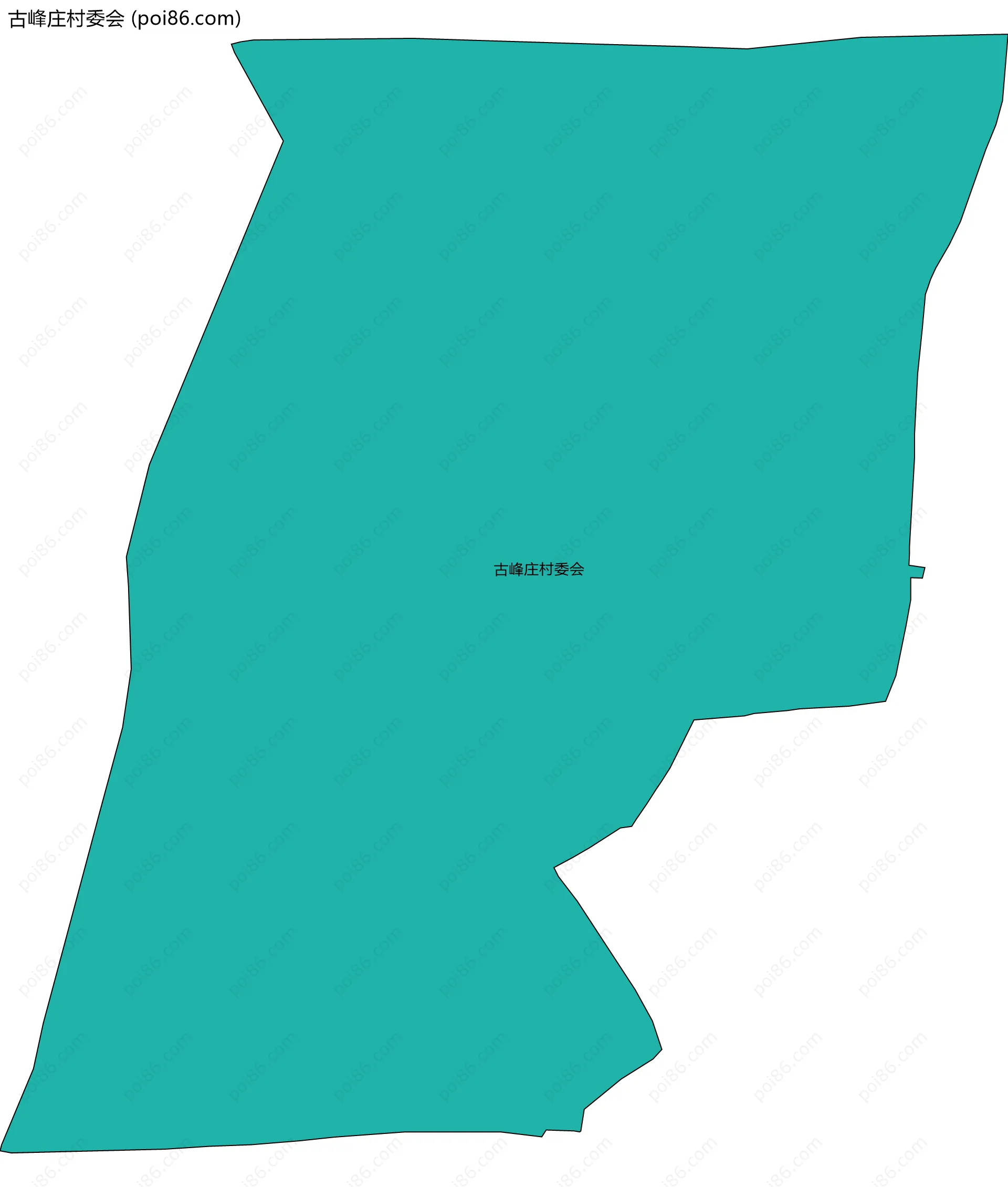 古峰庄村委会边界地图