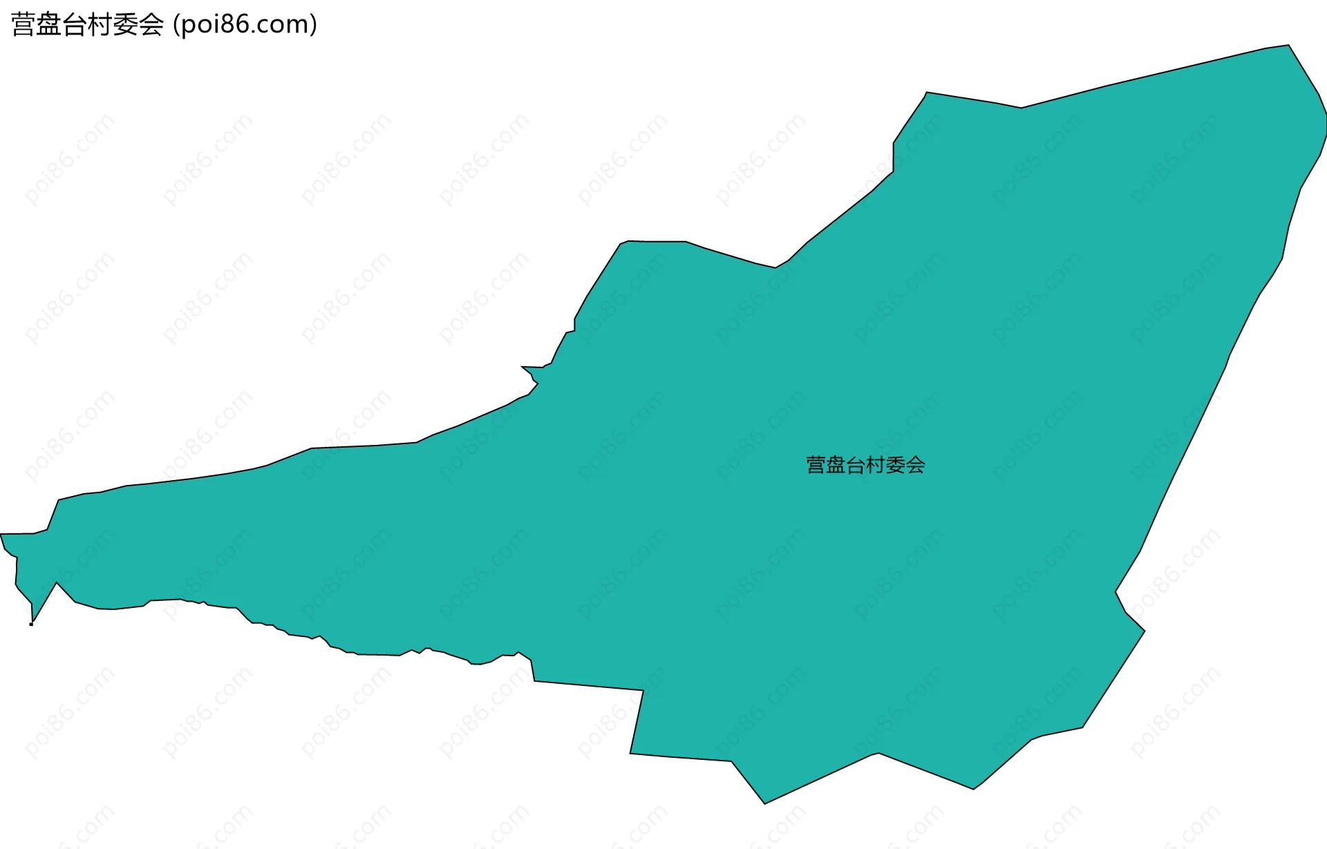 营盘台村委会边界地图