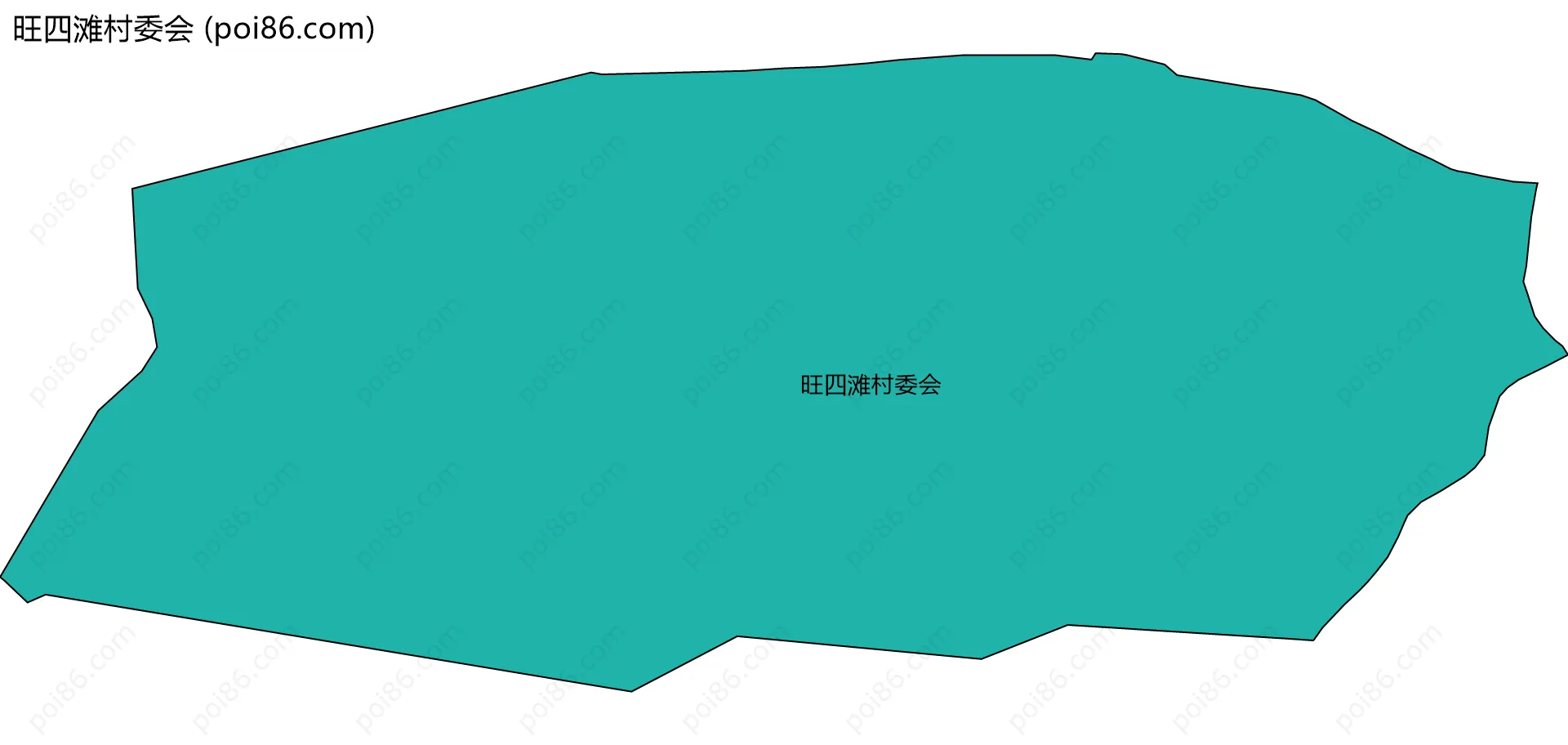 旺四滩村委会边界地图