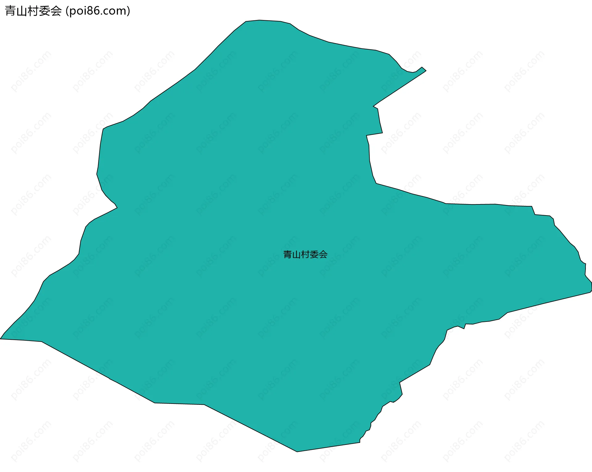 青山村委会边界地图