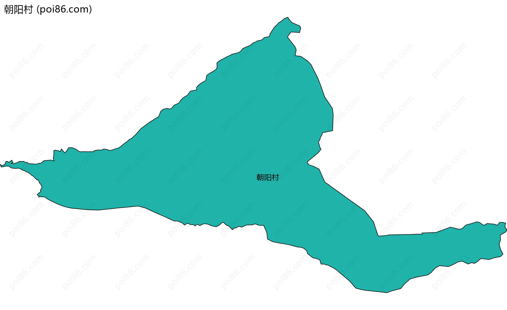 朝阳村边界地图