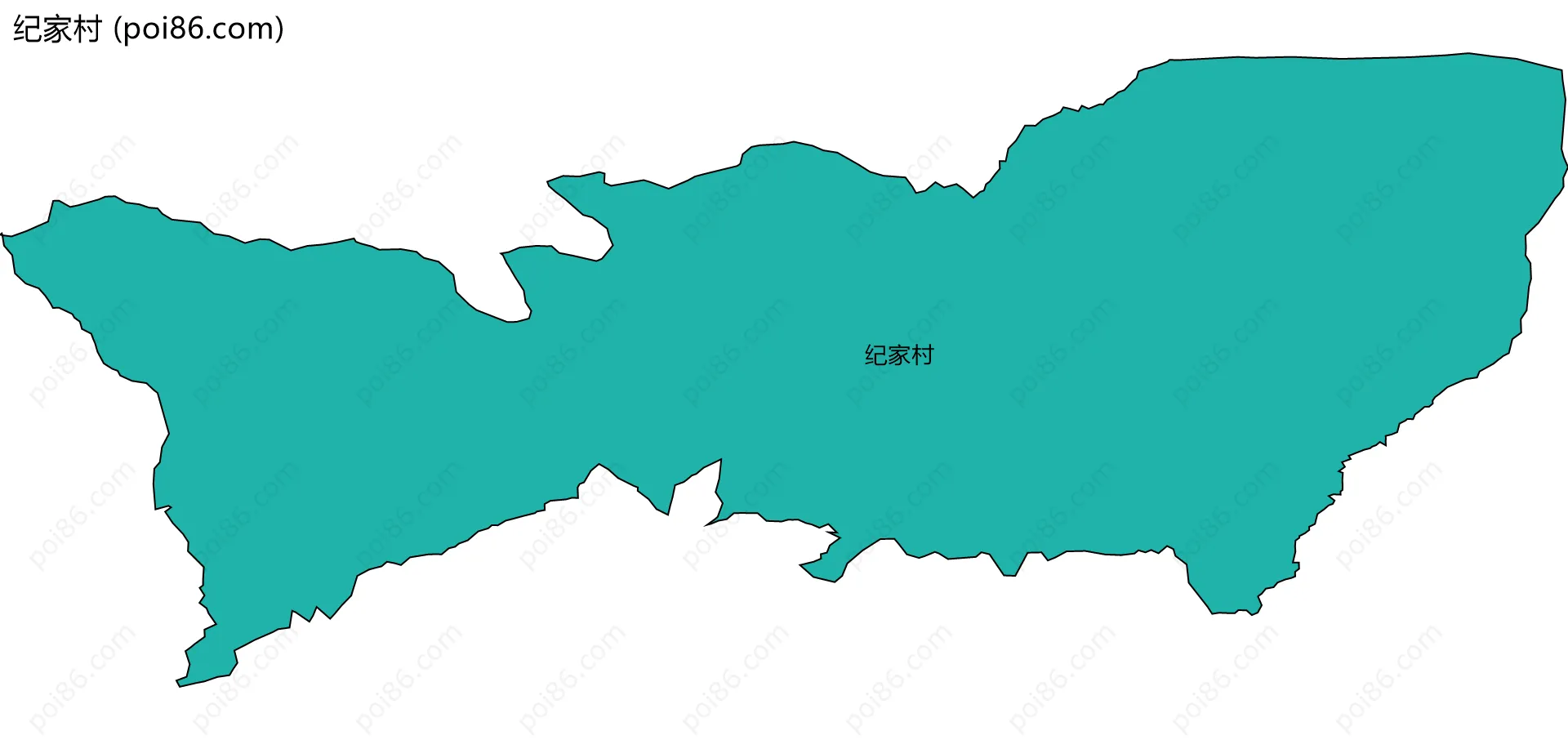 纪家村边界地图