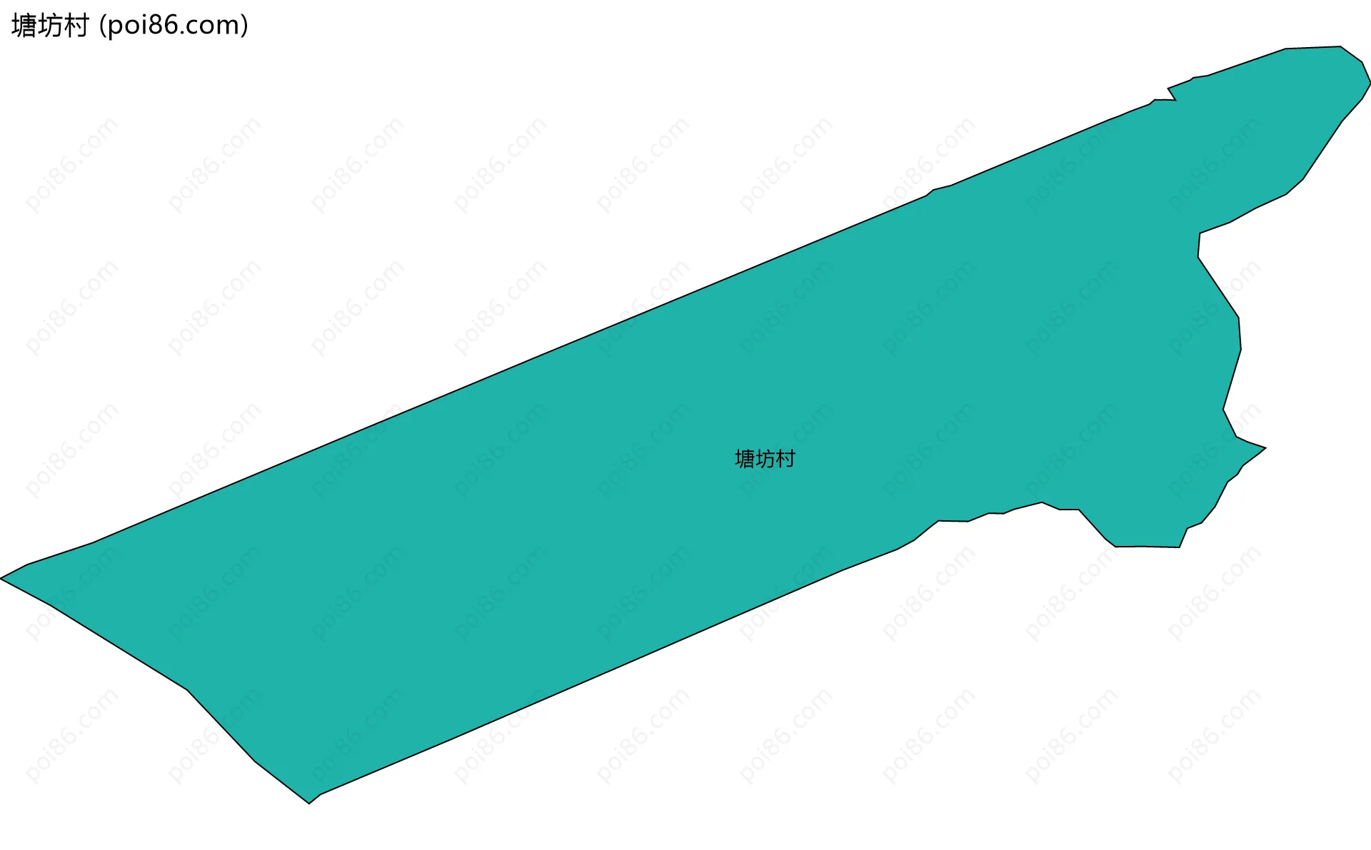 塘坊村边界地图