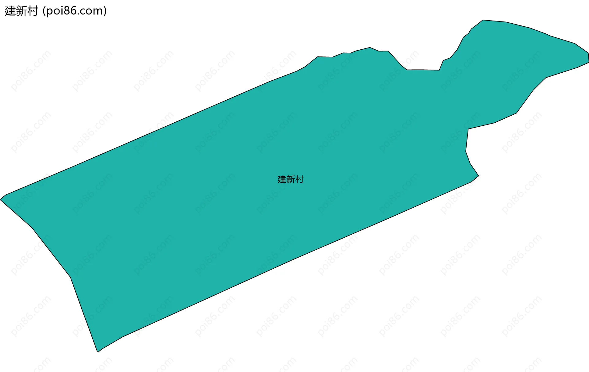 建新村边界地图