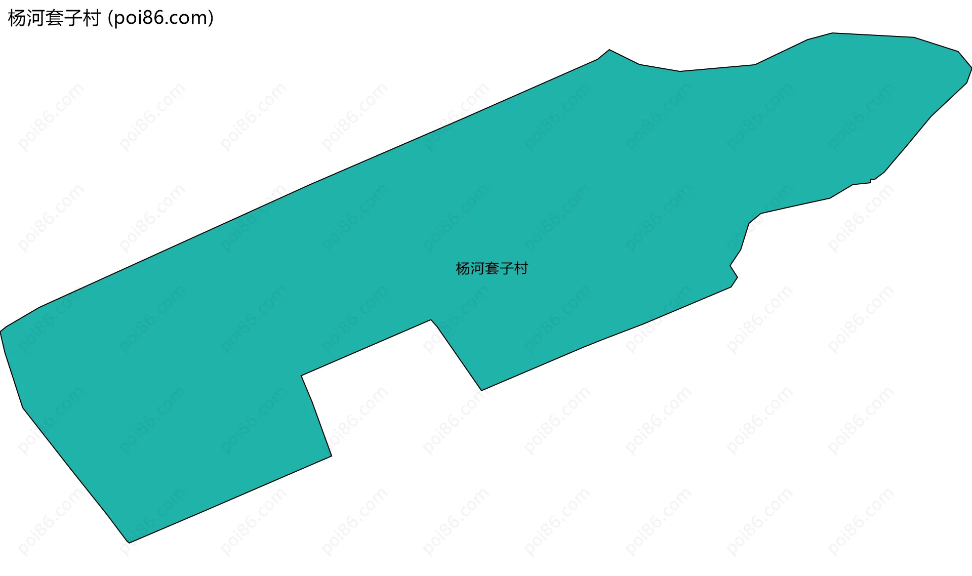 杨河套子村边界地图