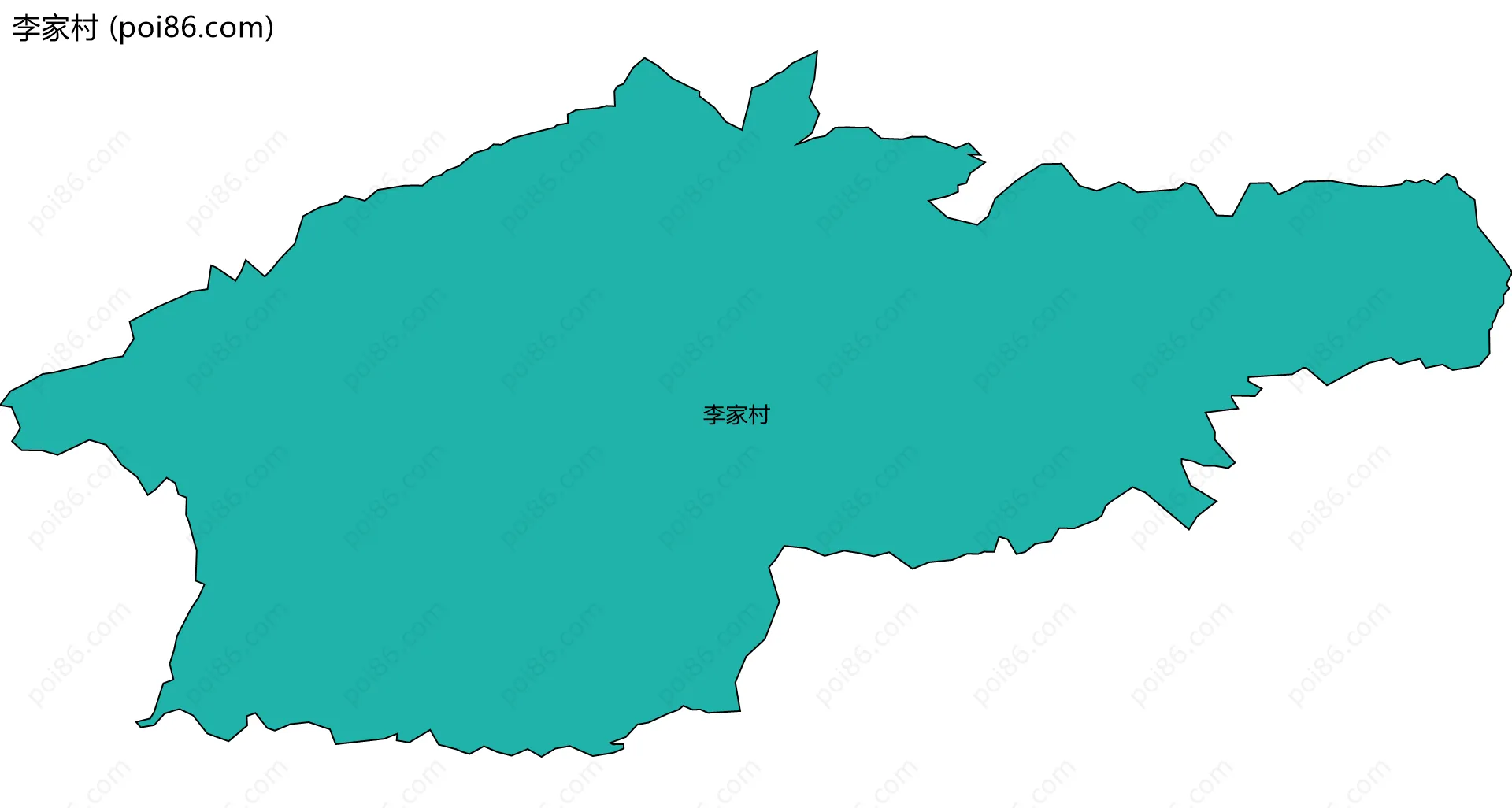 李家村边界地图