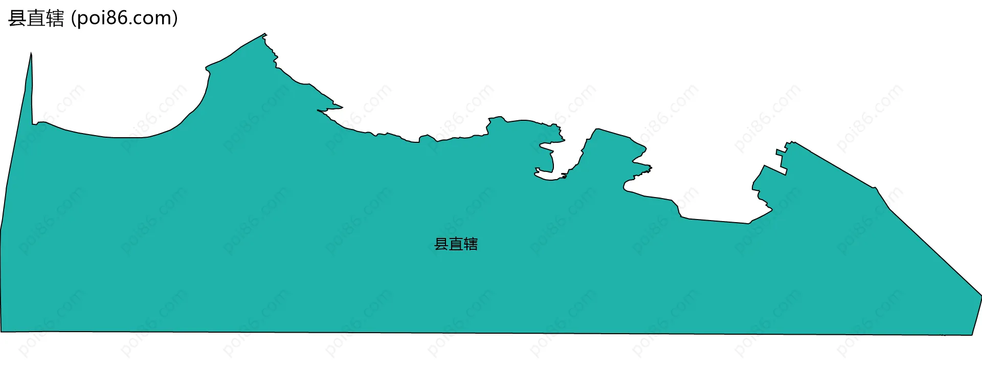 县直辖边界地图