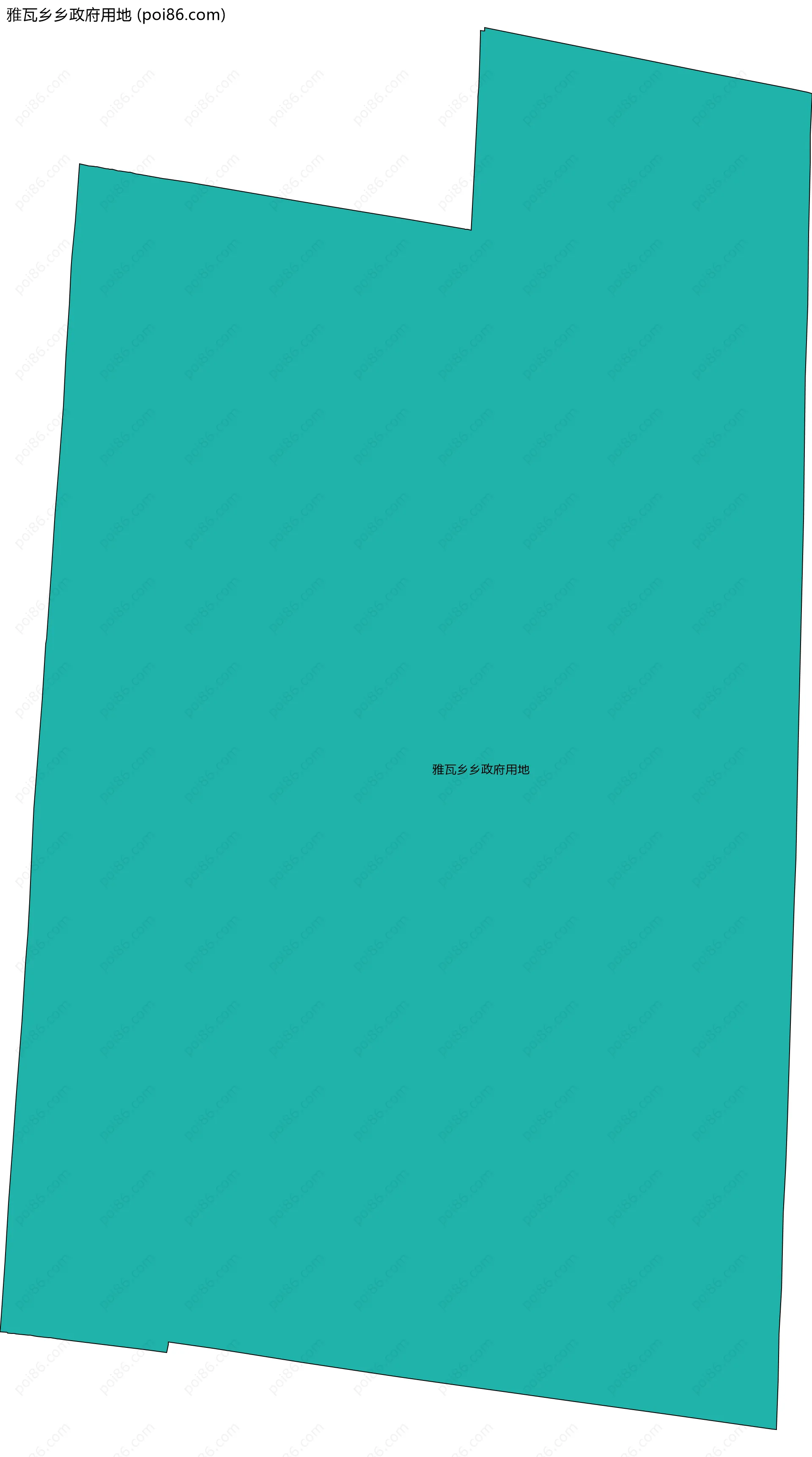 雅瓦乡乡政府用地边界地图