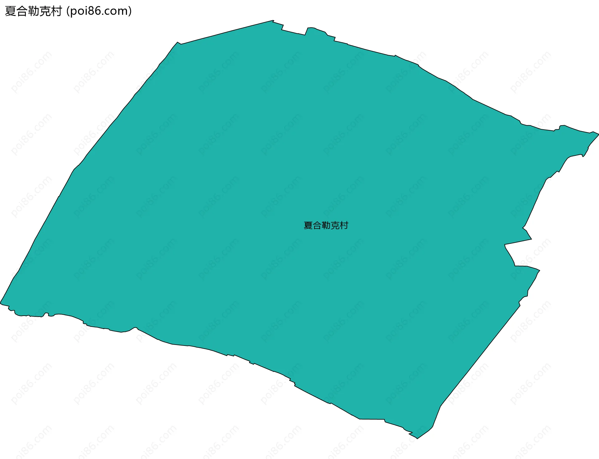 夏合勒克村边界地图