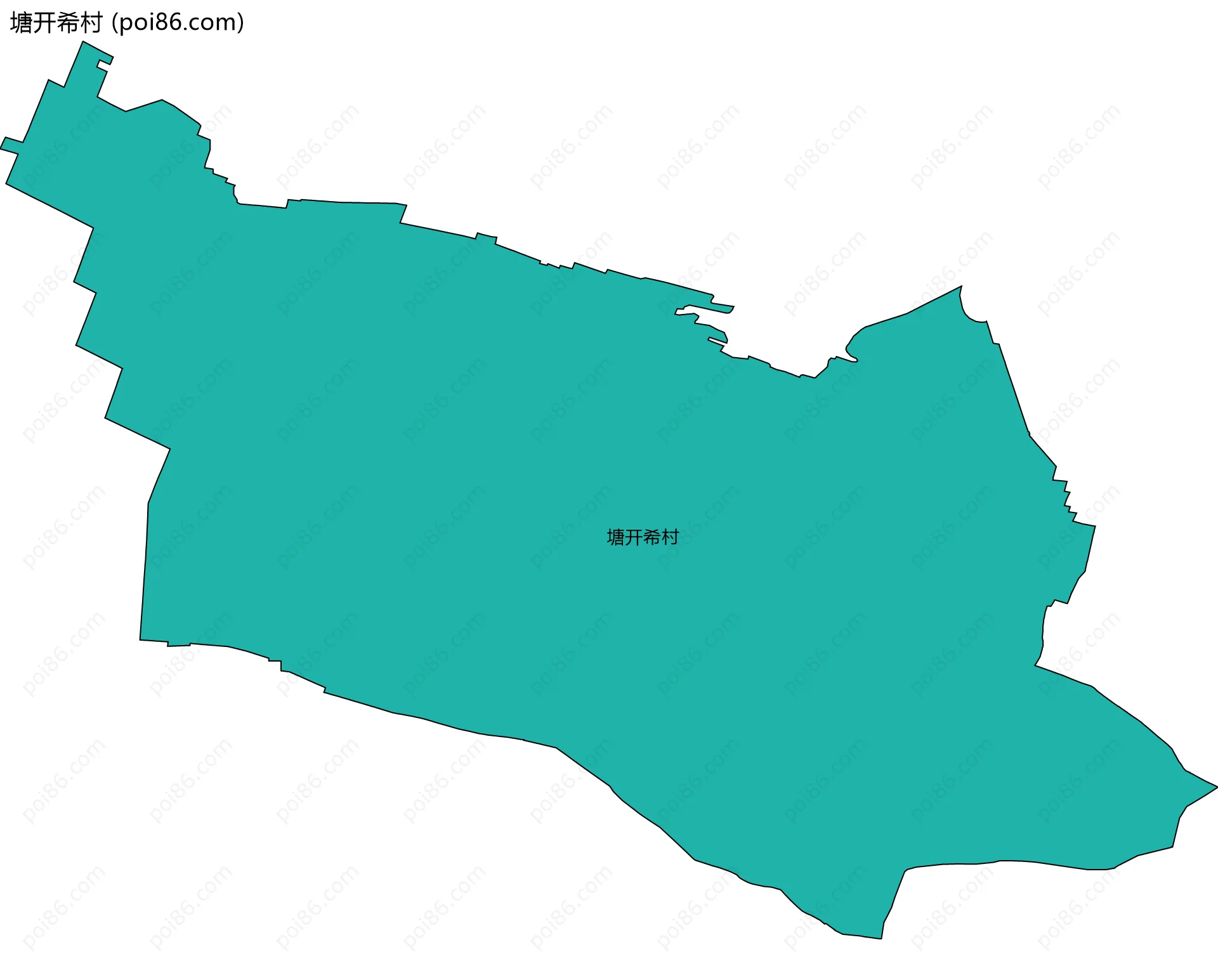 塘开希村边界地图