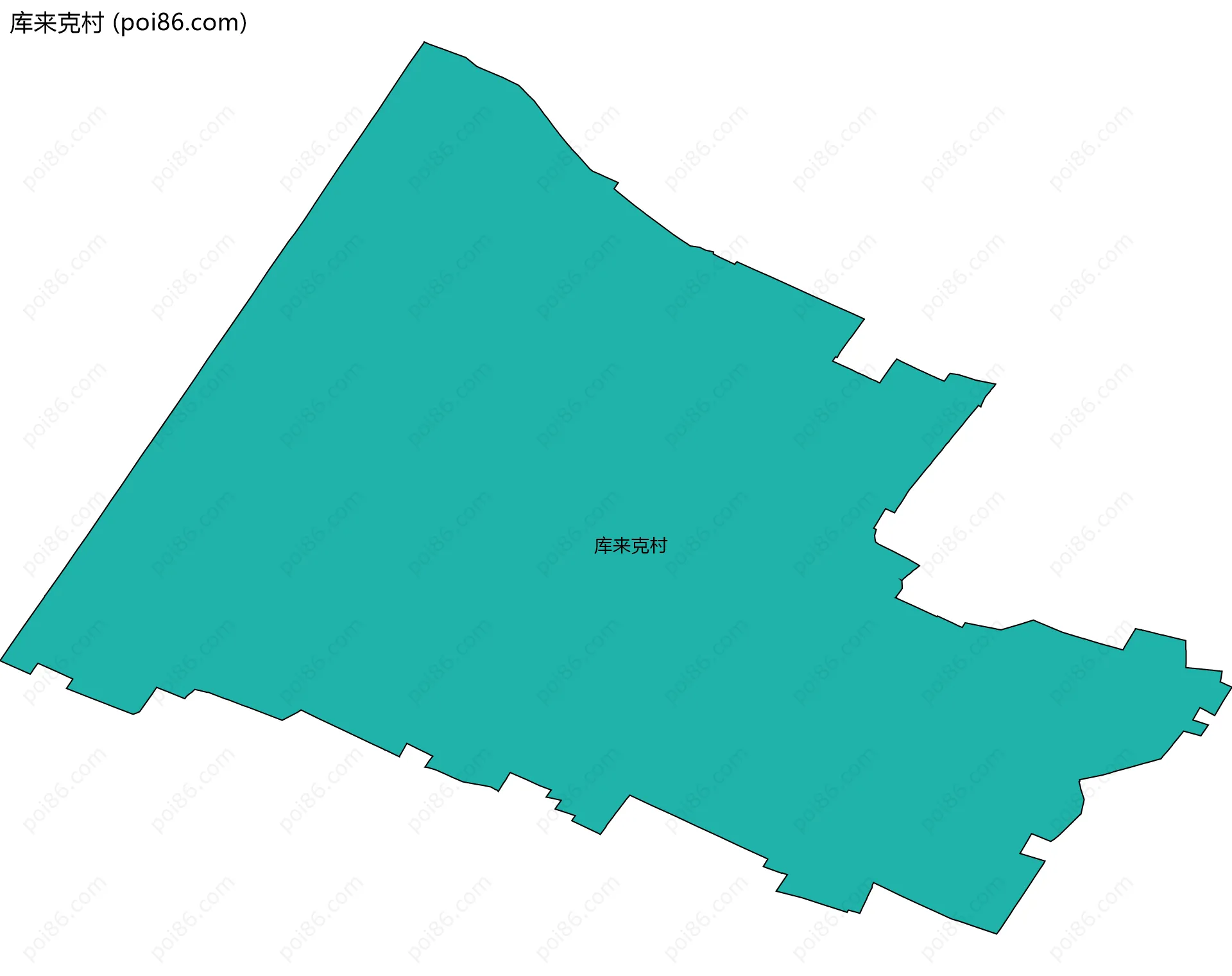 库来克村边界地图