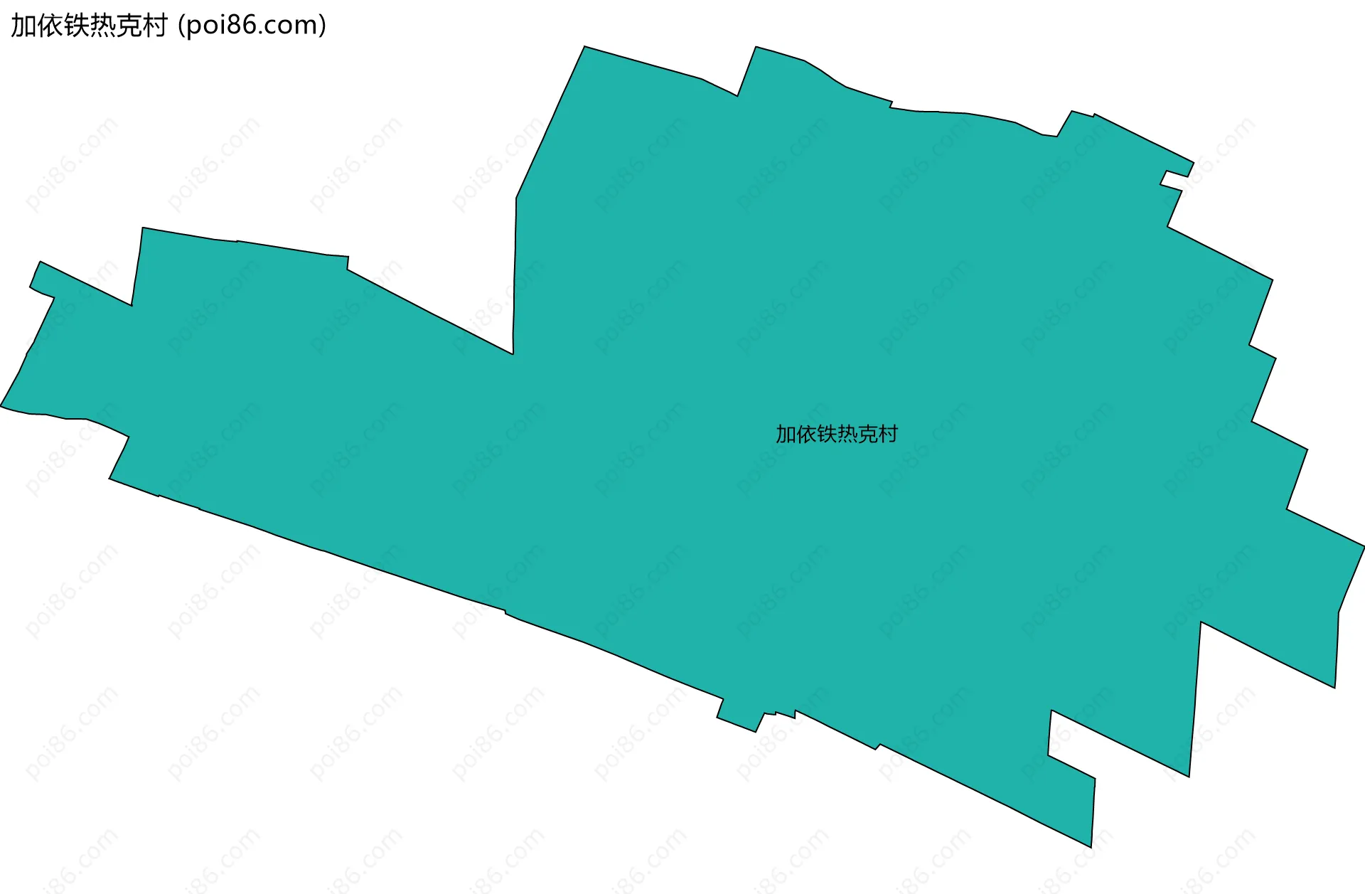 加依铁热克村边界地图