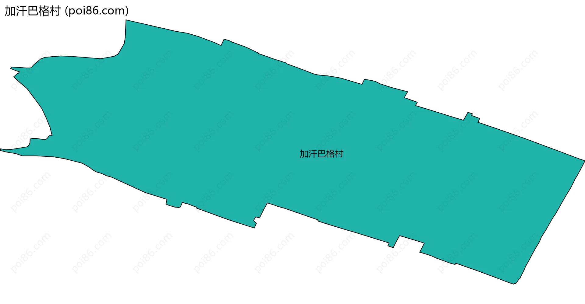 加汗巴格村边界地图
