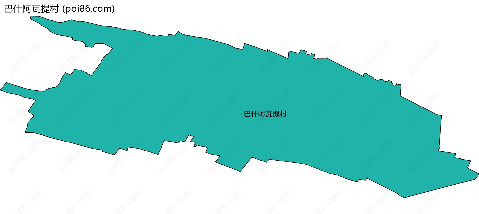 巴什阿瓦提村边界地图