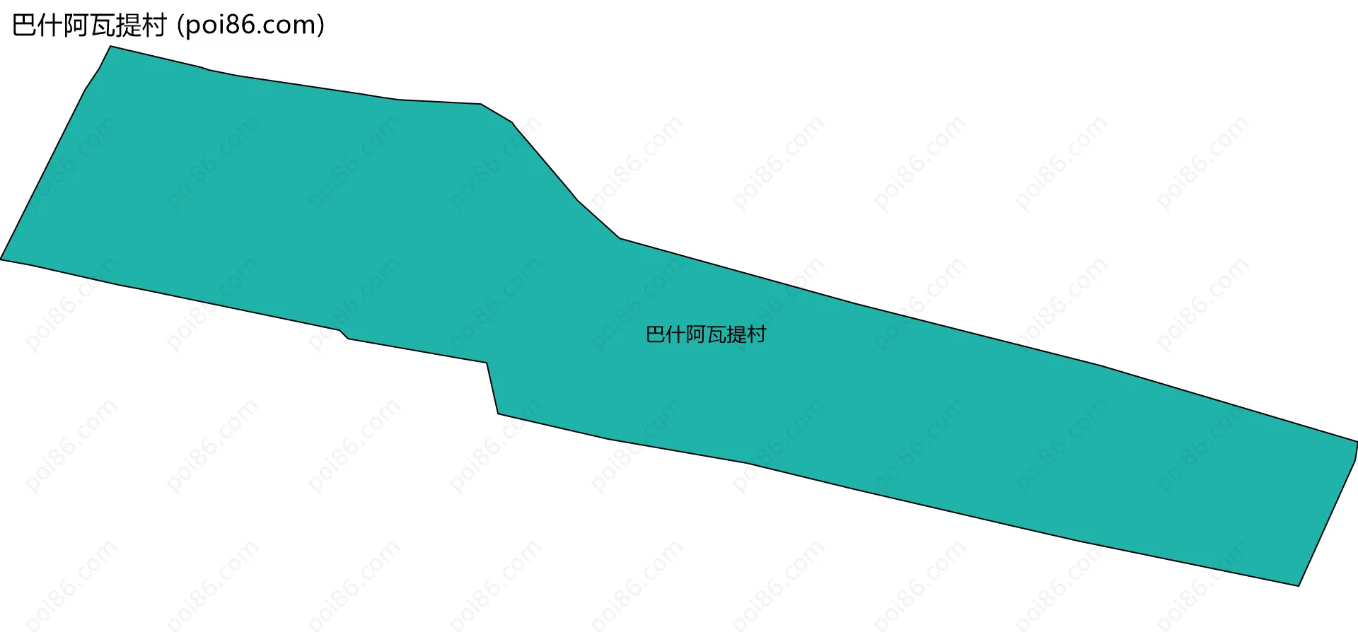 巴什阿瓦提村边界地图