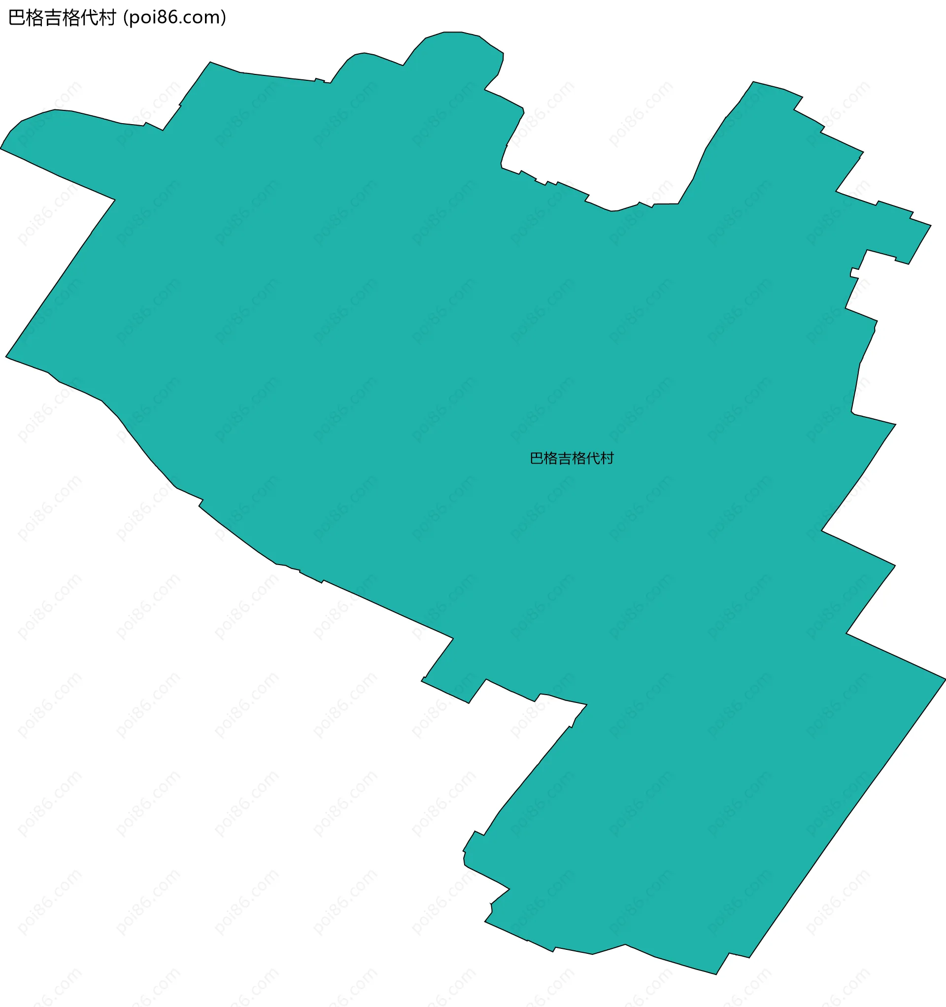 巴格吉格代村边界地图