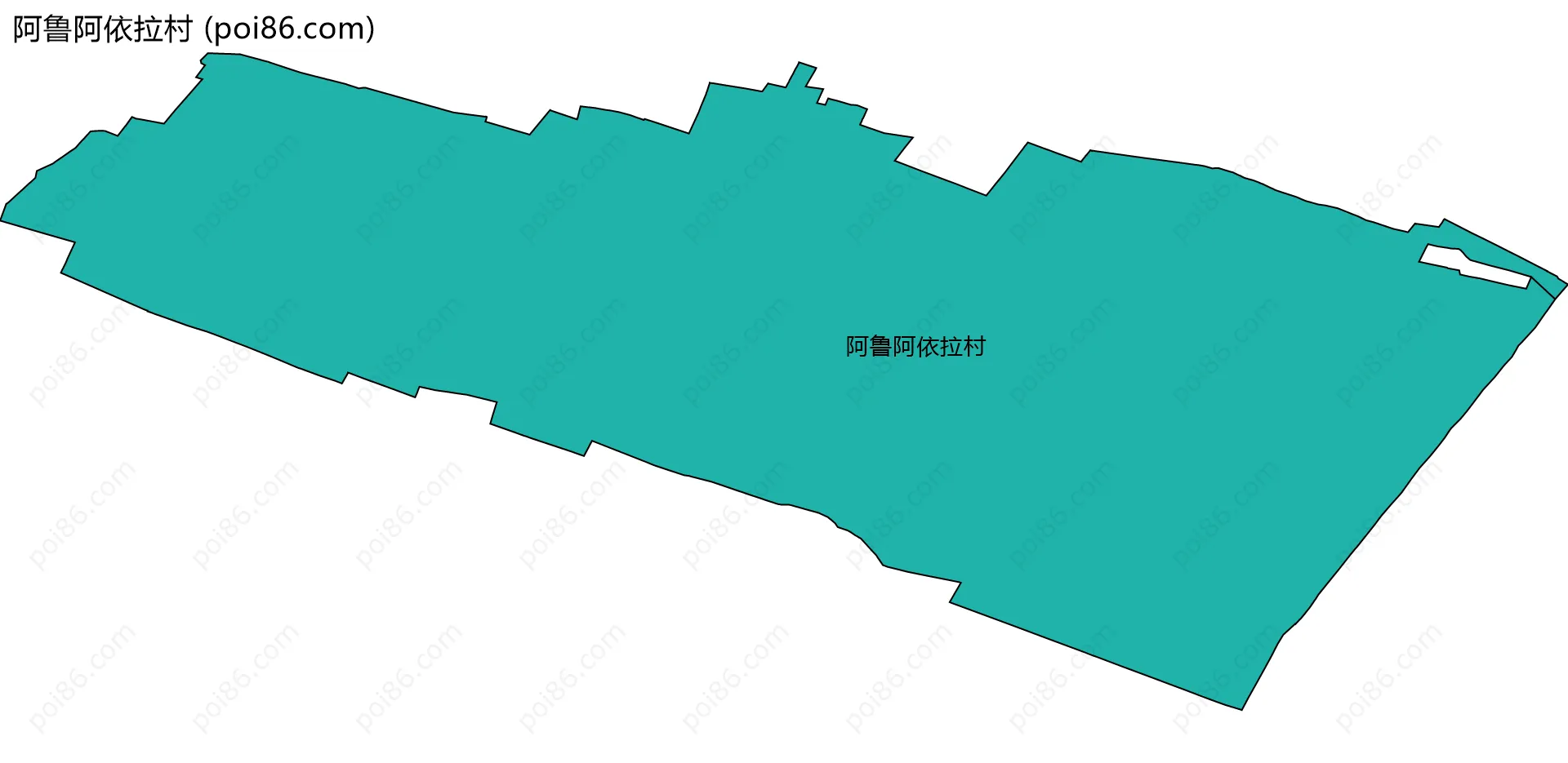 阿鲁阿依拉村边界地图