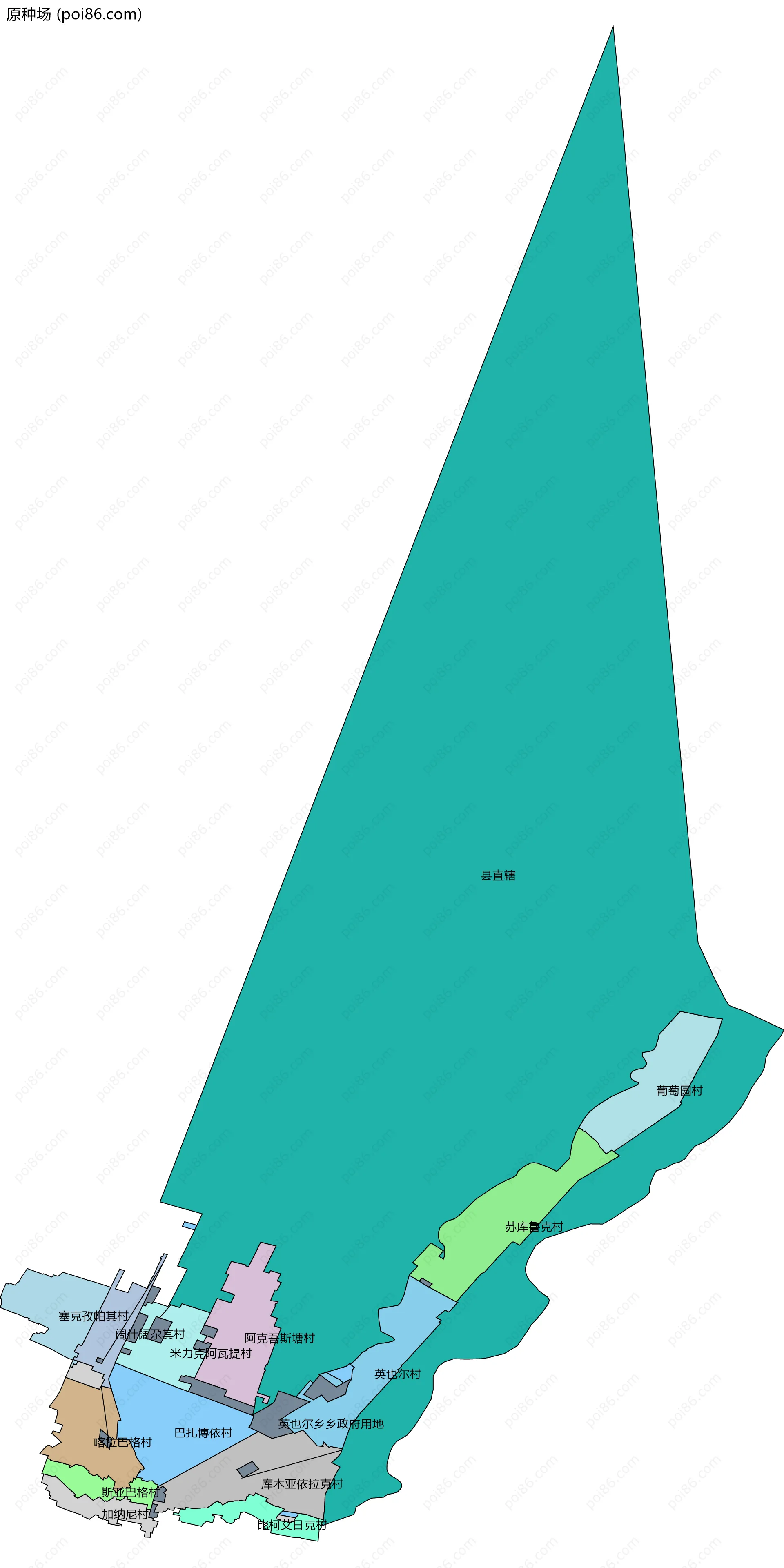 原种场边界地图(五级行政区划)