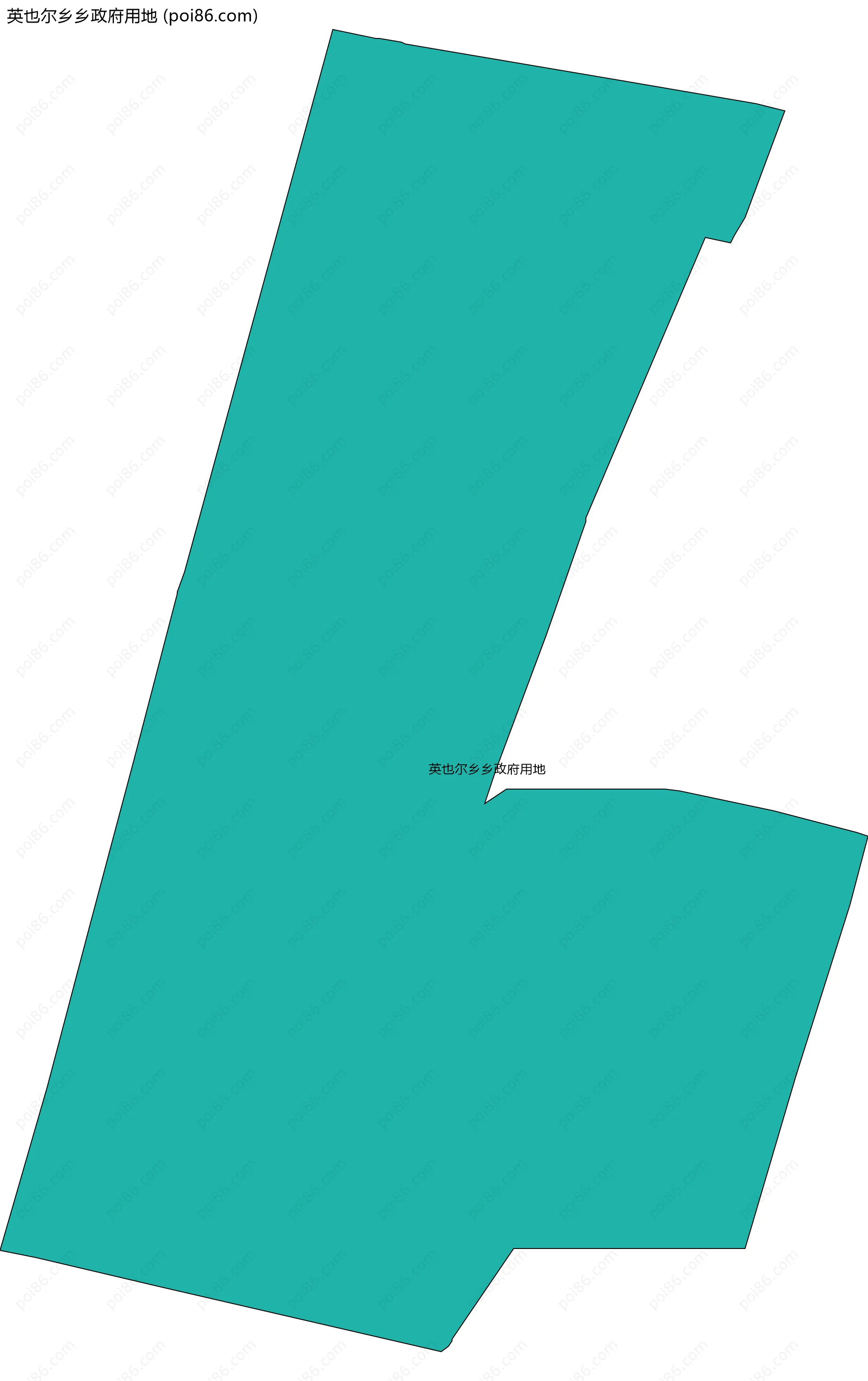 英也尔乡乡政府用地边界地图