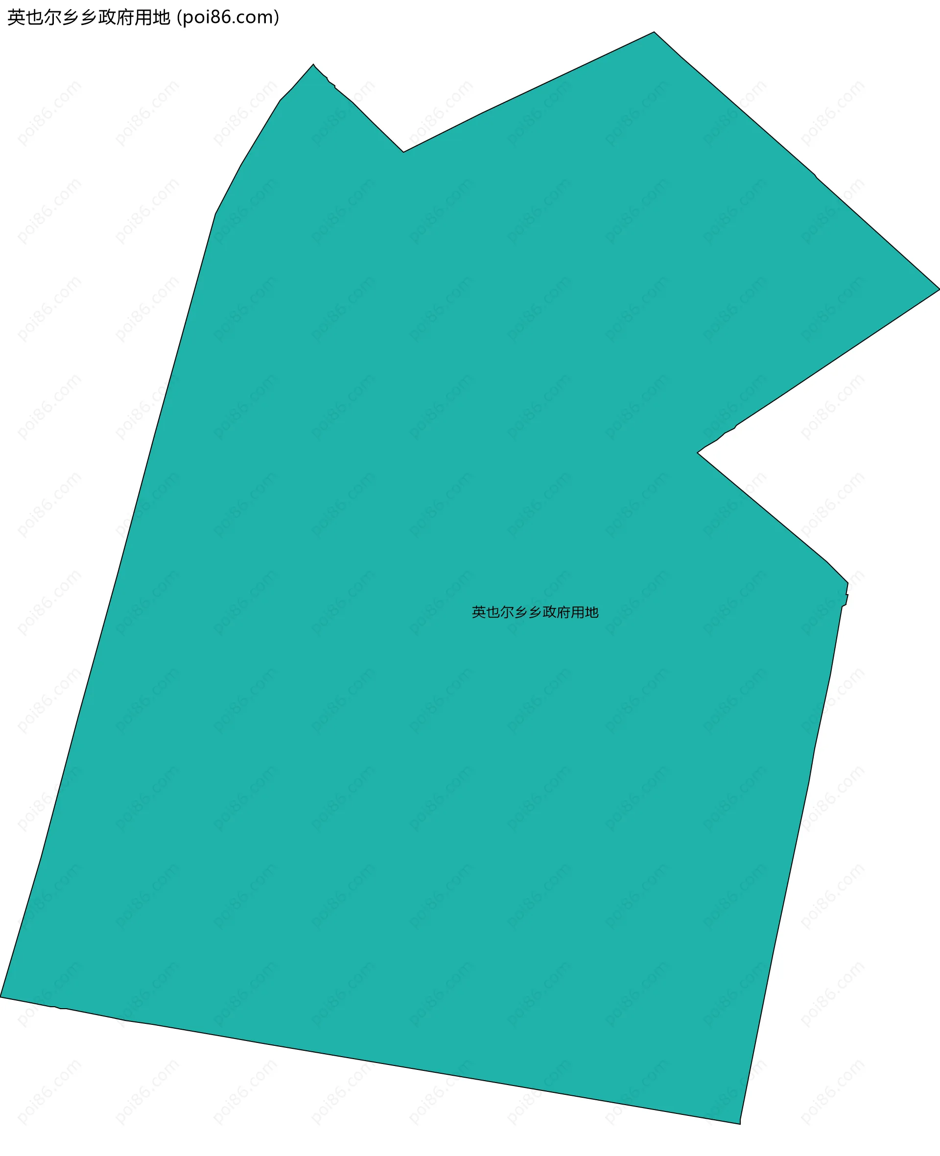 英也尔乡乡政府用地边界地图