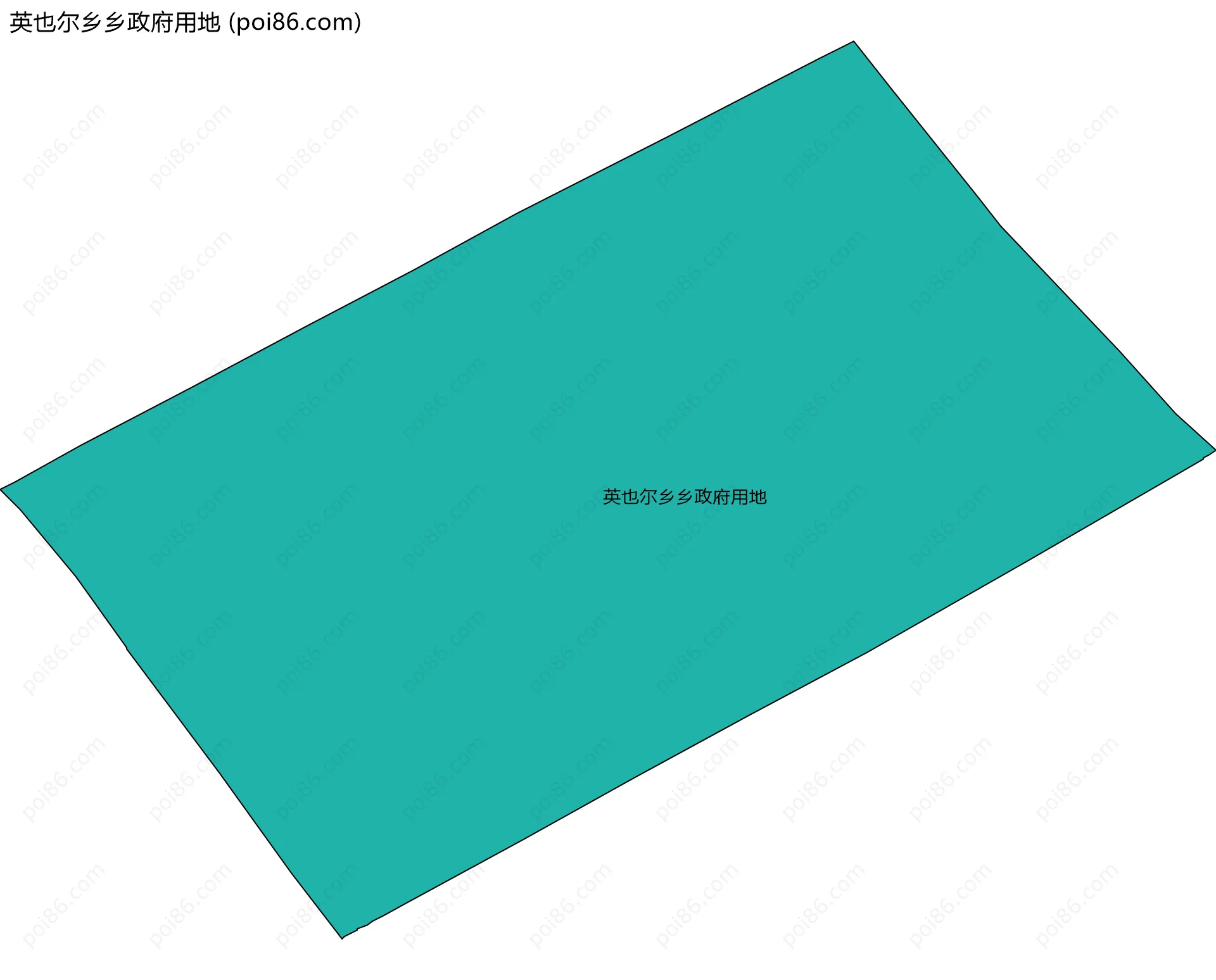 英也尔乡乡政府用地边界地图