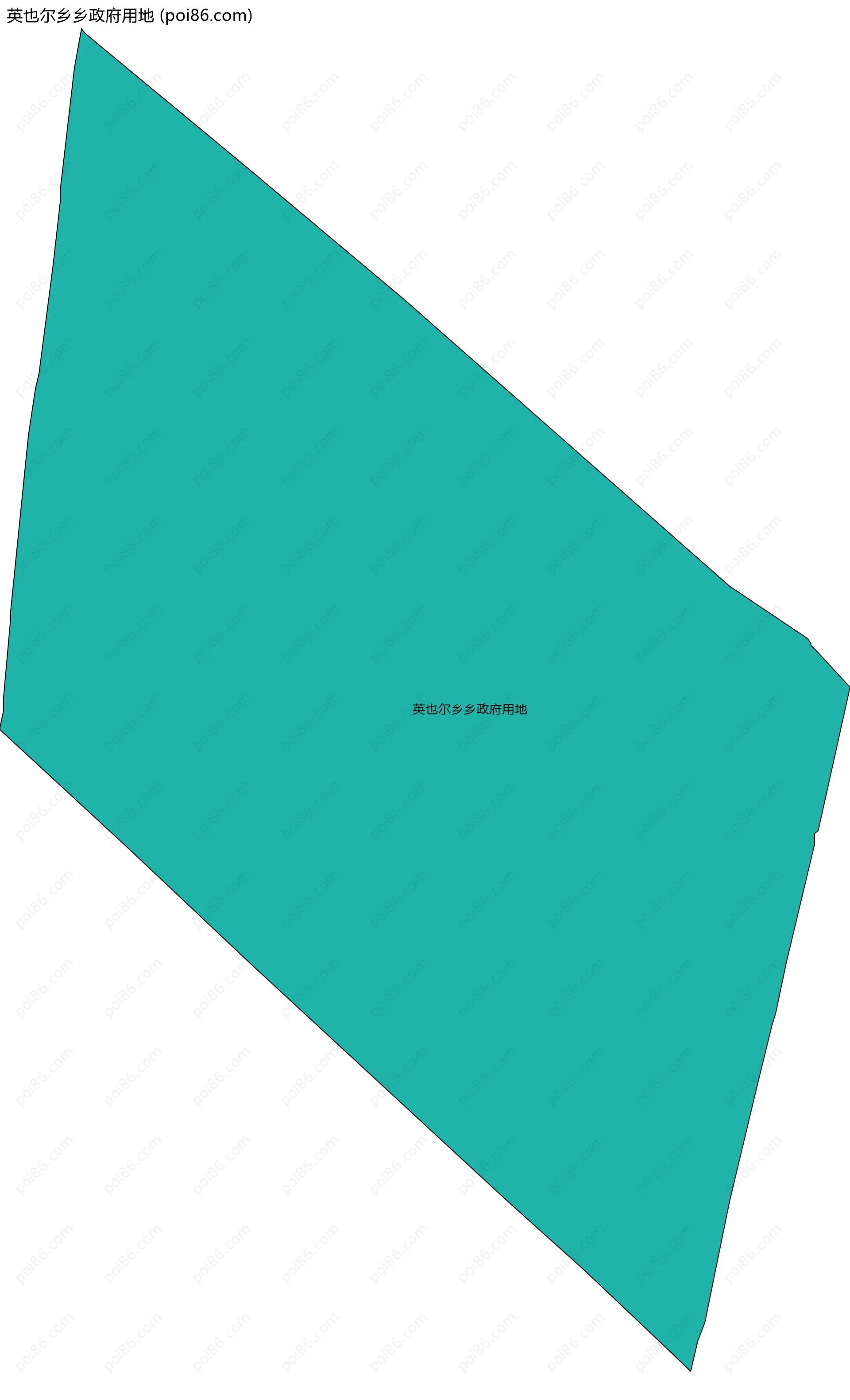 英也尔乡乡政府用地边界地图