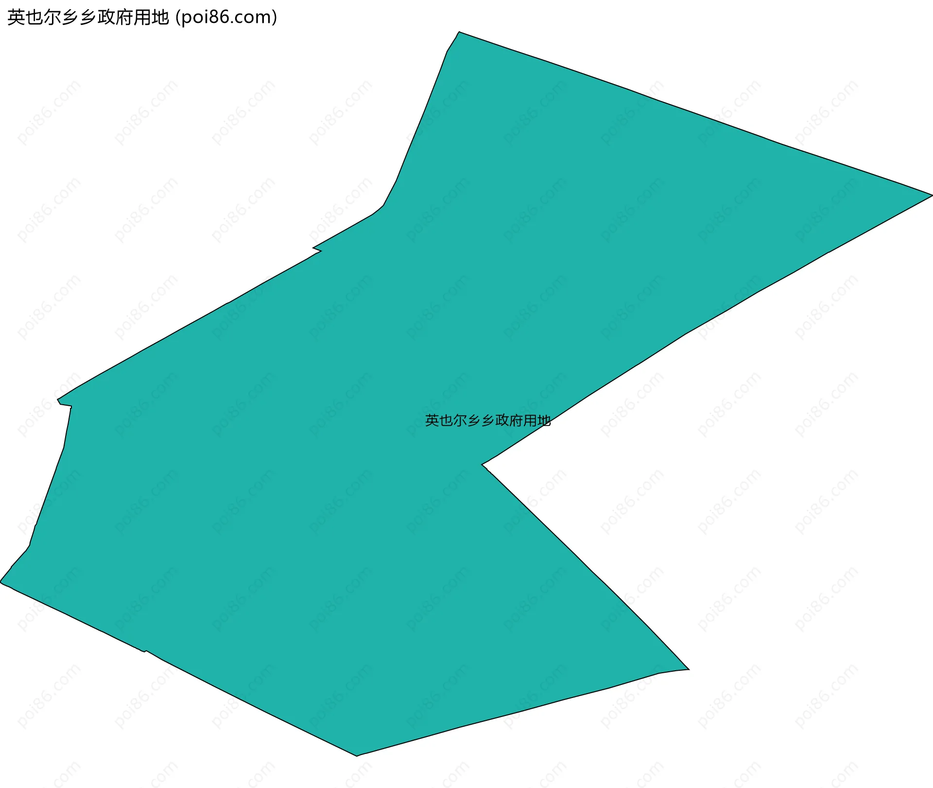 英也尔乡乡政府用地边界地图