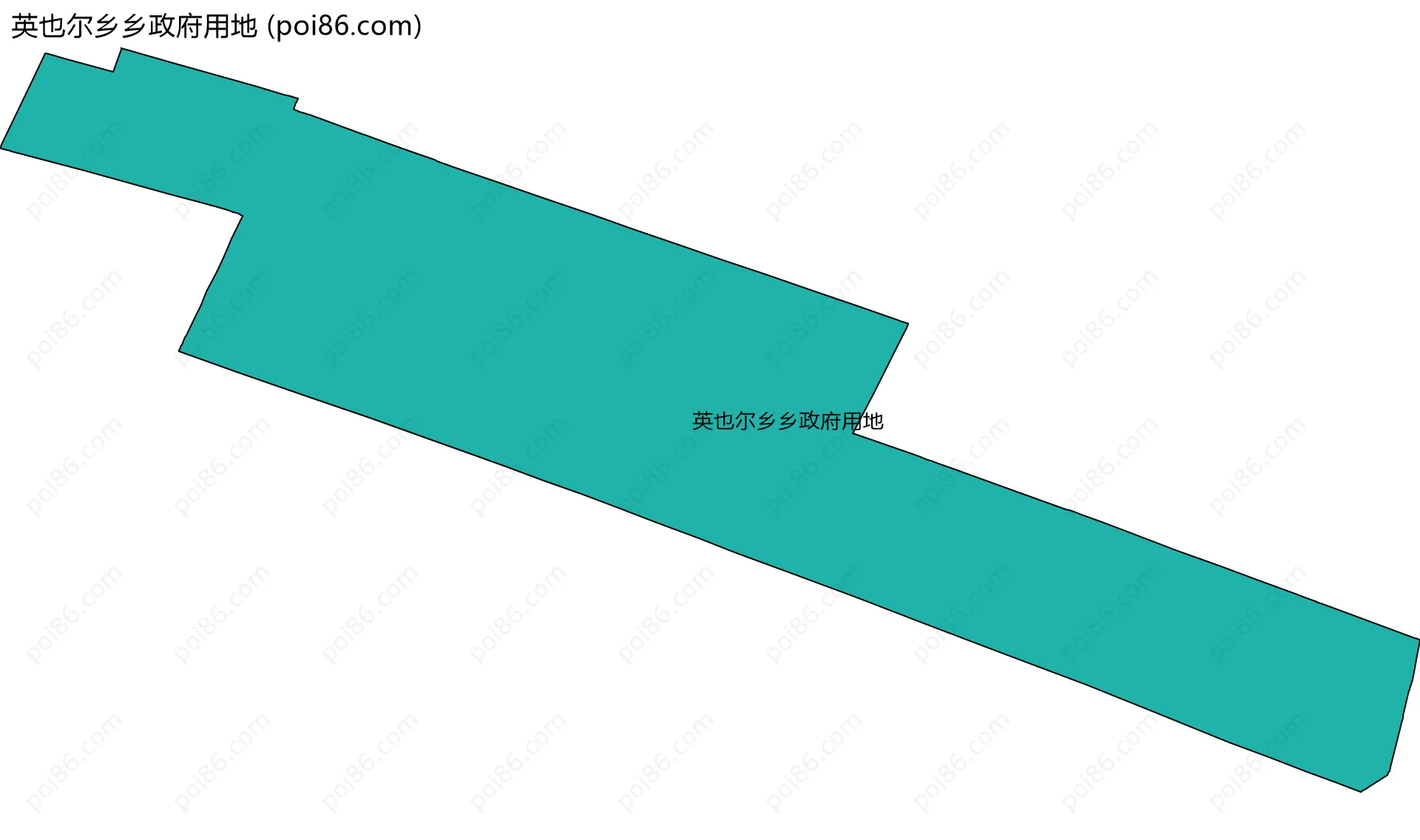 英也尔乡乡政府用地边界地图