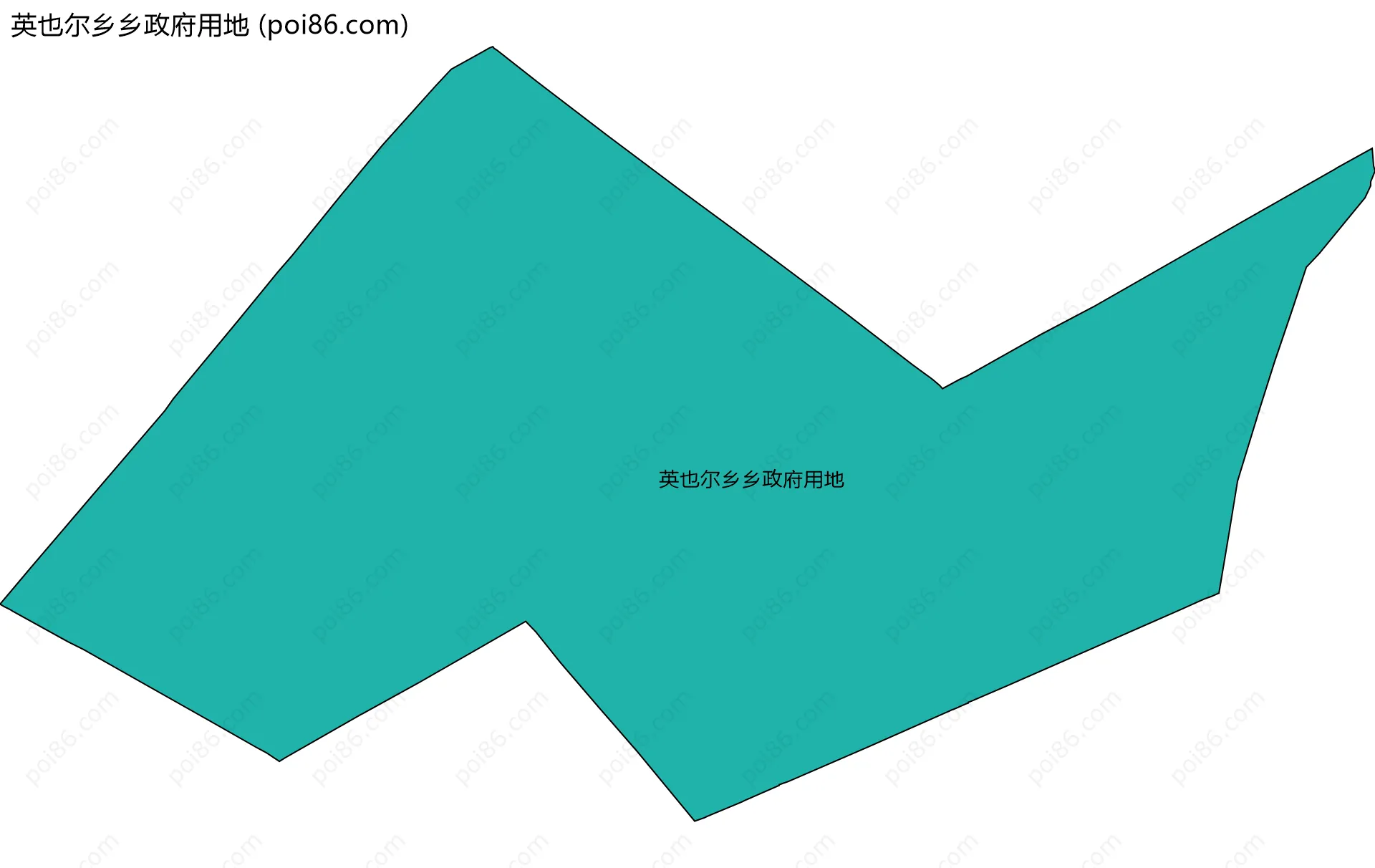 英也尔乡乡政府用地边界地图