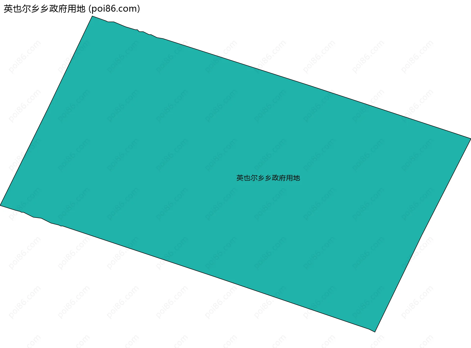 英也尔乡乡政府用地边界地图
