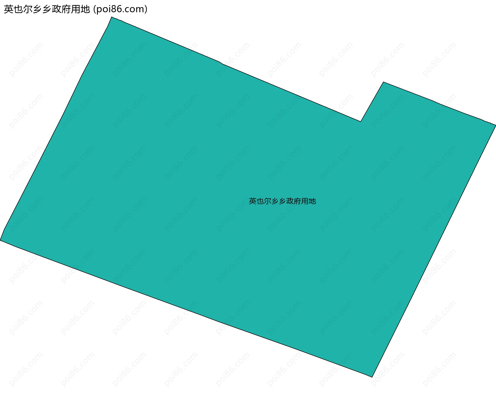 英也尔乡乡政府用地边界地图