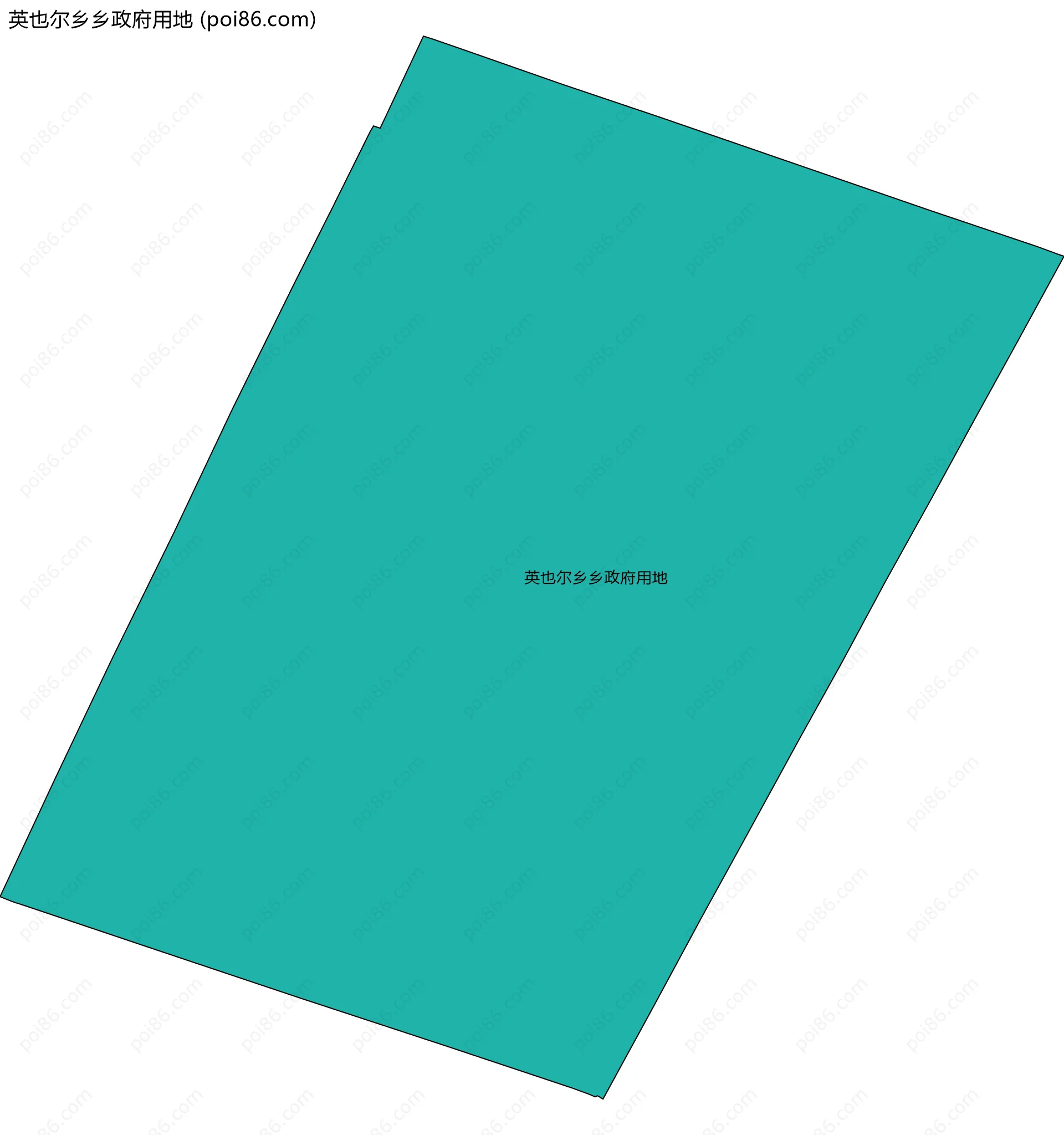 英也尔乡乡政府用地边界地图