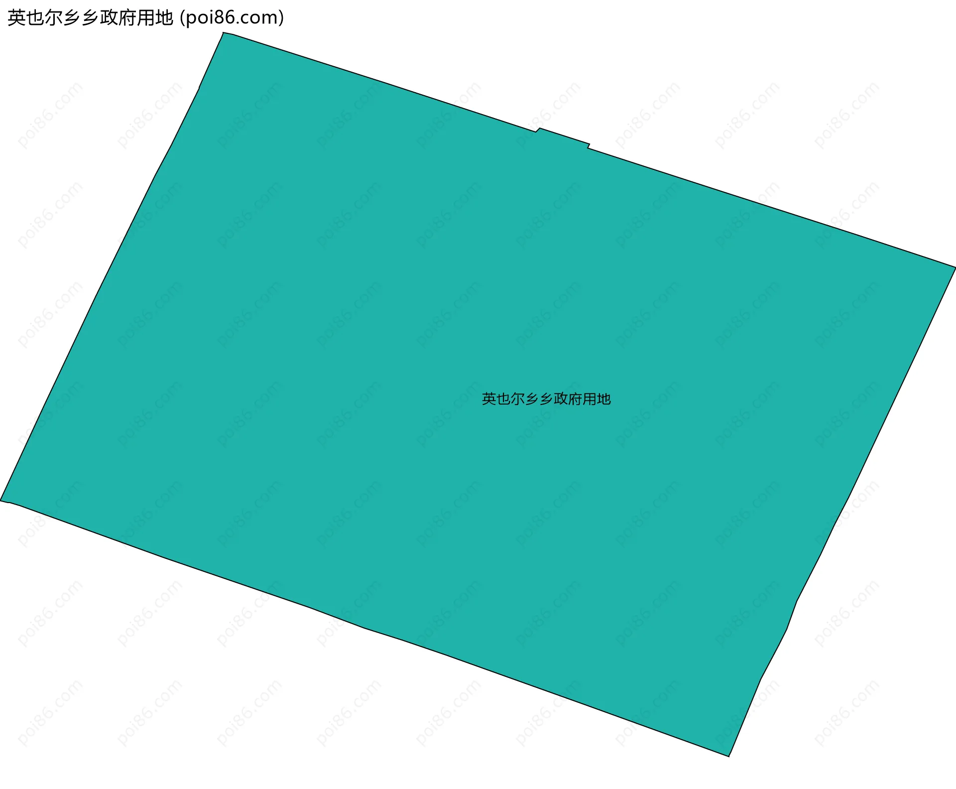 英也尔乡乡政府用地边界地图
