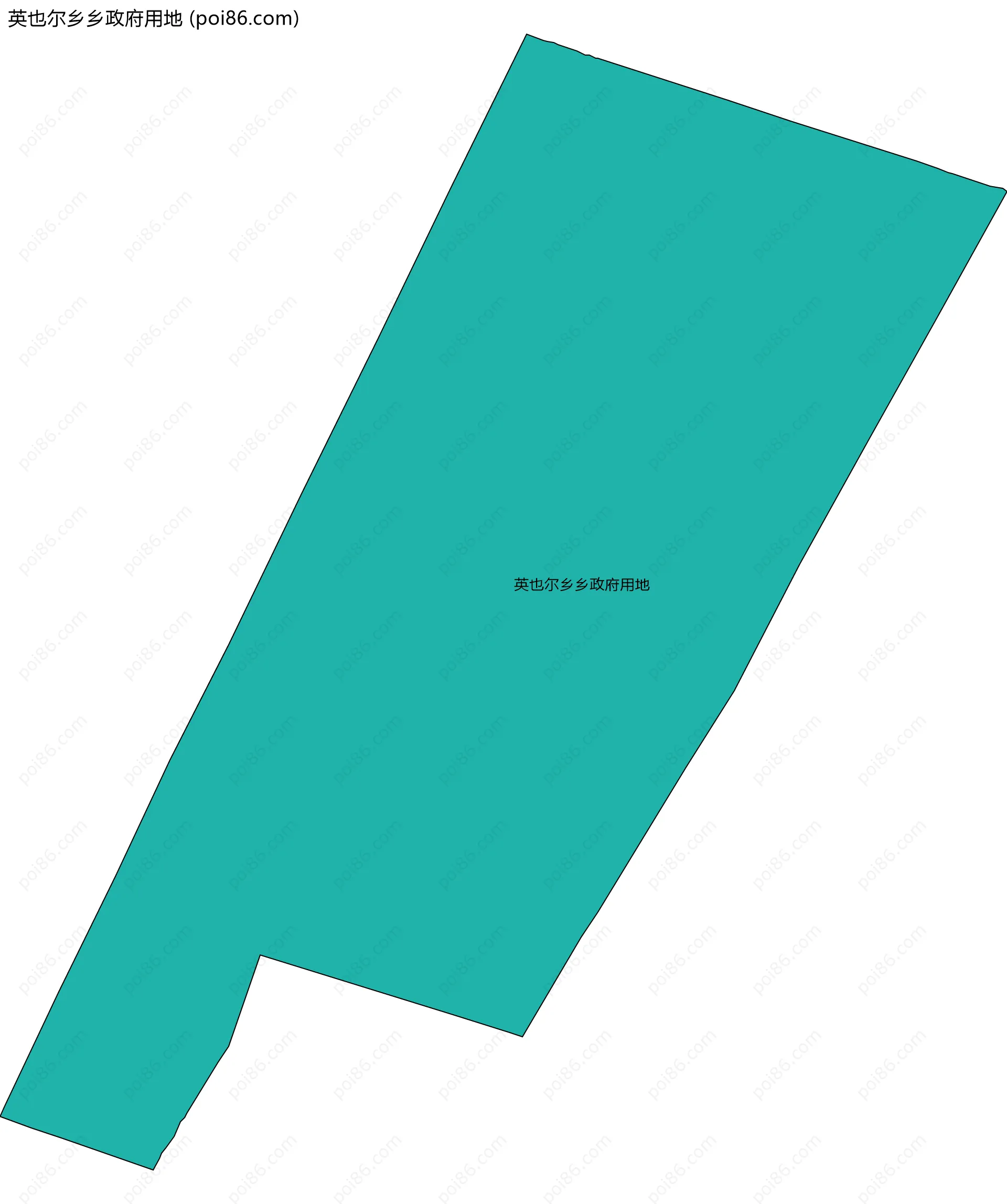 英也尔乡乡政府用地边界地图